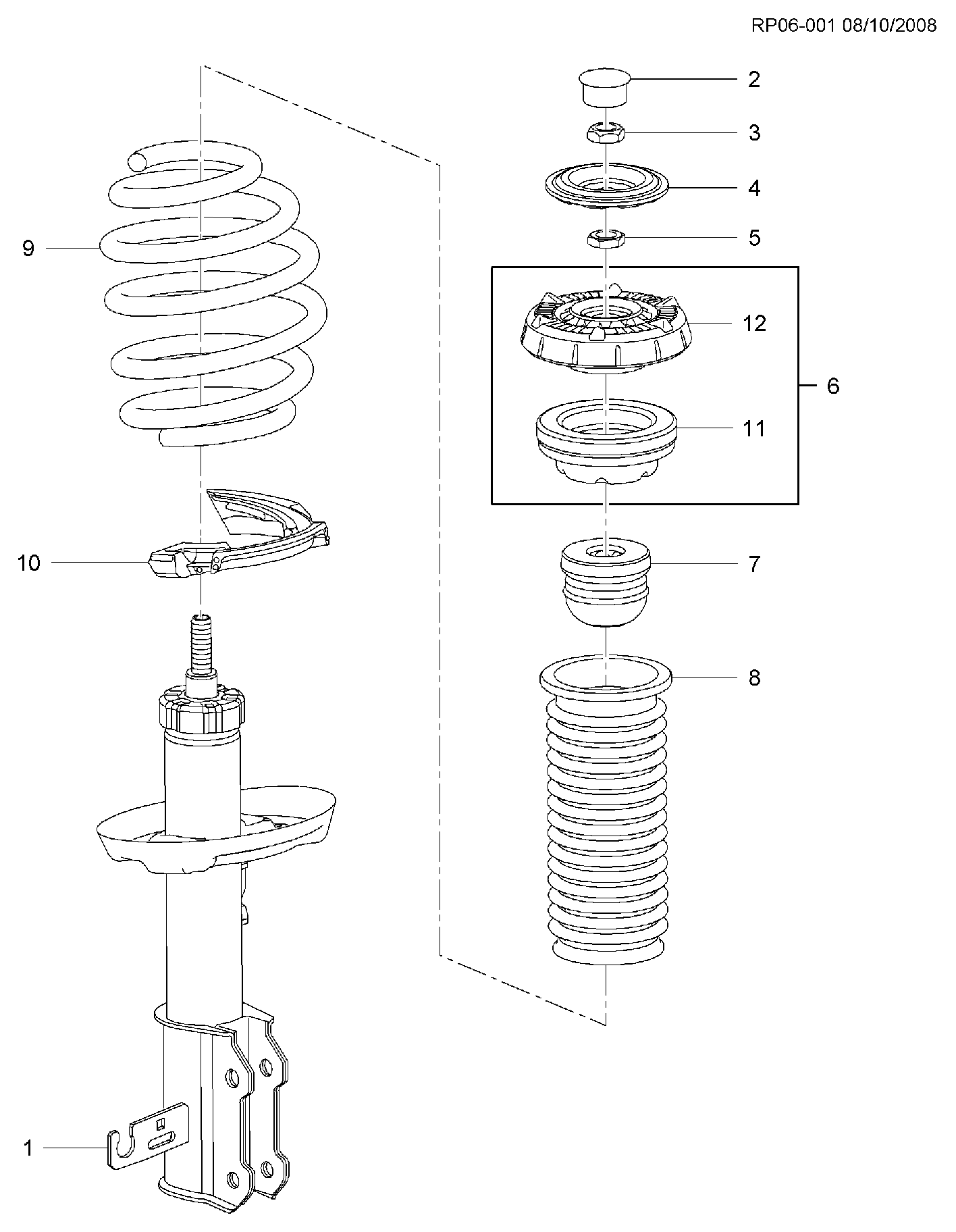 Chevrolet 13256850 - Pölysuojasarja, iskunvaimennin inparts.fi