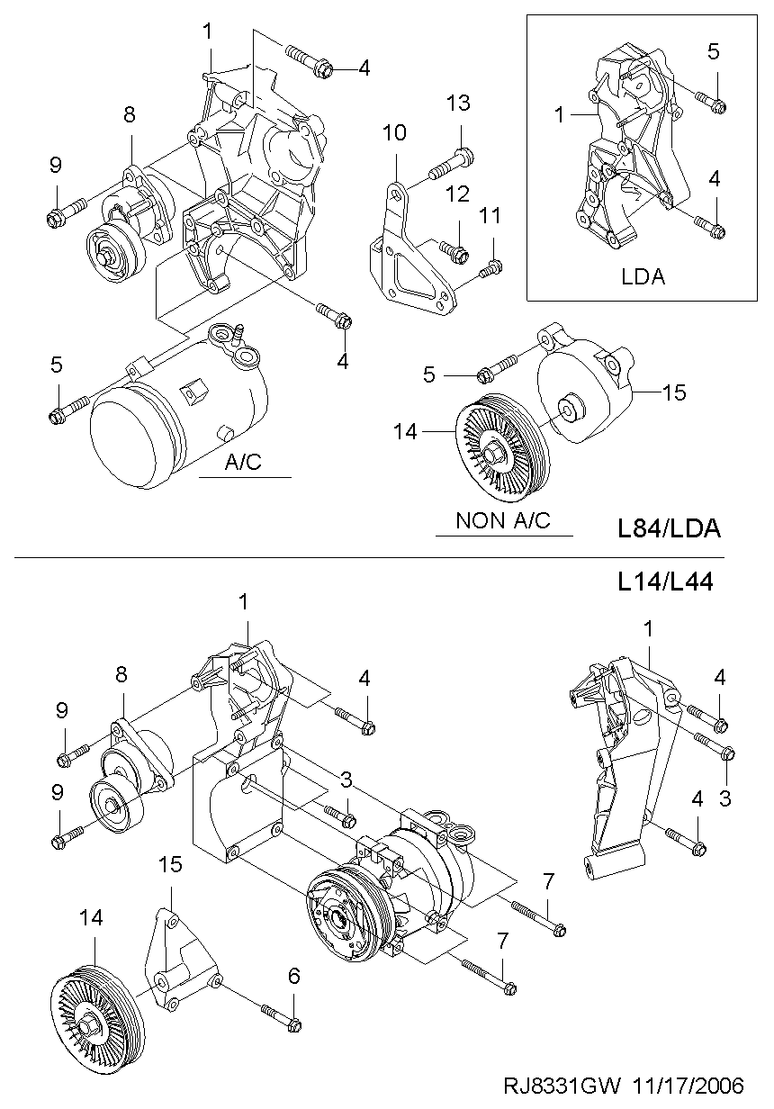 DAEWOO 96966707 - Hihnankiristin, moniurahihna inparts.fi