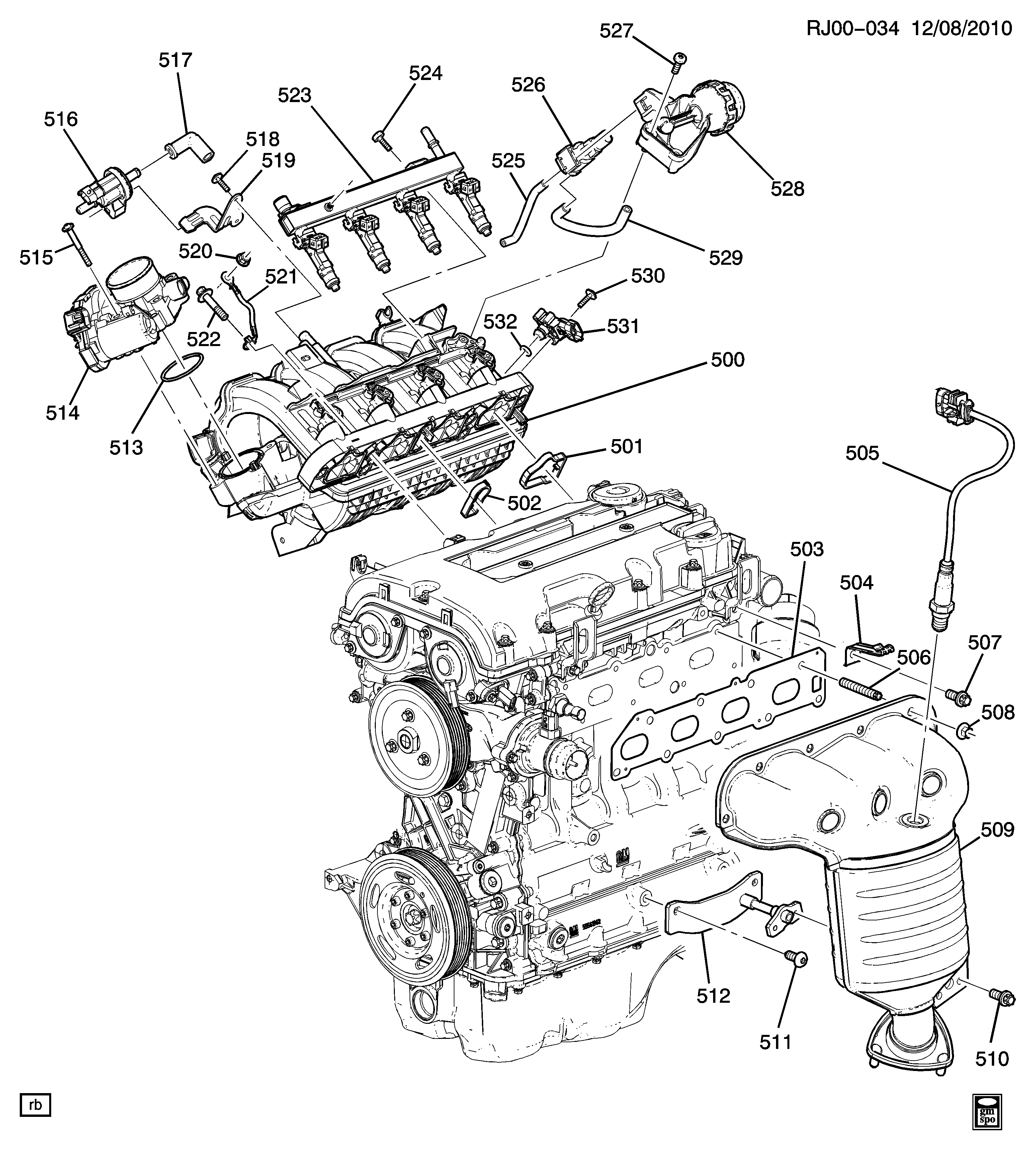 Opel 55 563 660 - Tiivistesarja, imusarja inparts.fi