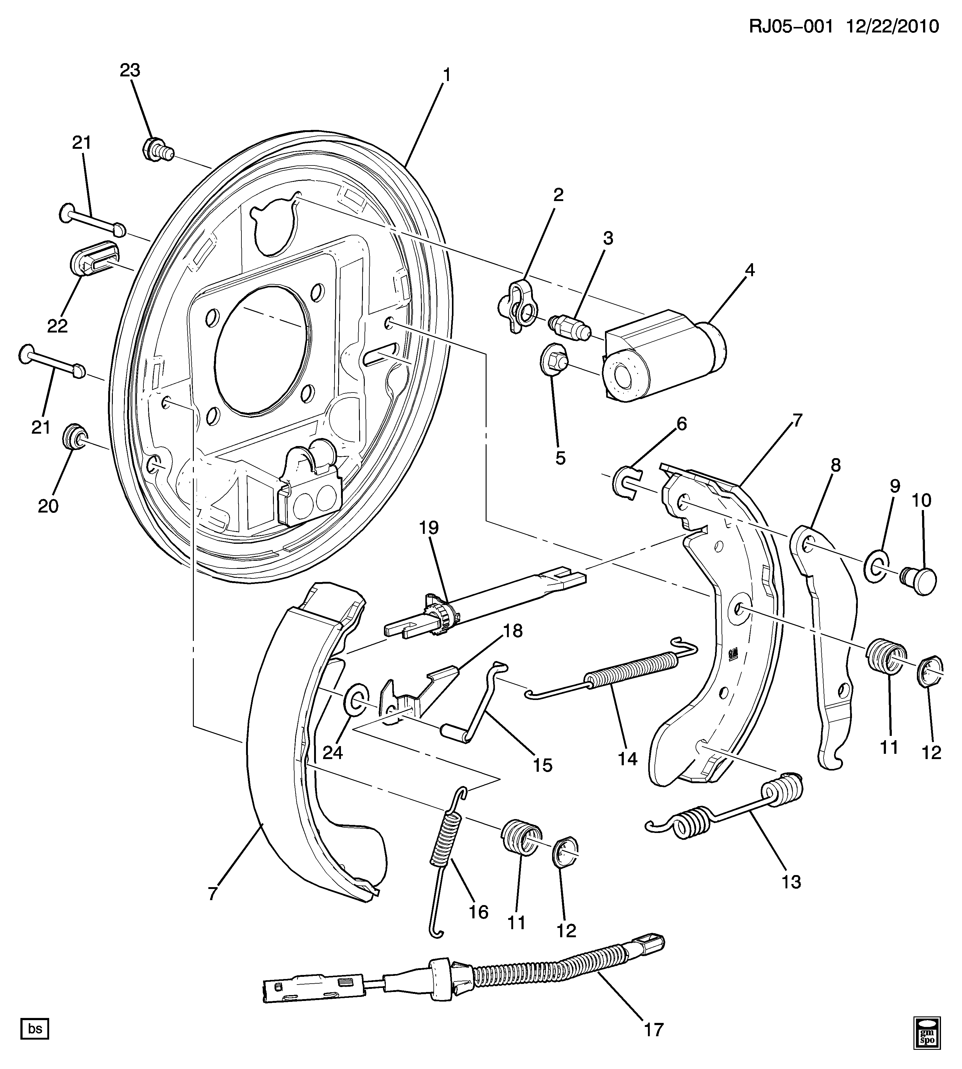 Opel 95017074 - Jarrukenkäsarja inparts.fi