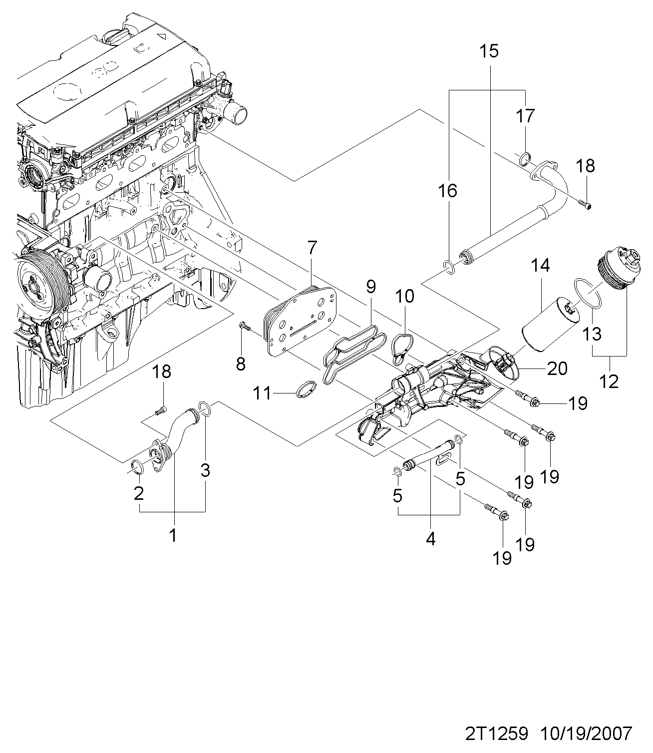 Opel 55353325 - Öljynsuodatin inparts.fi