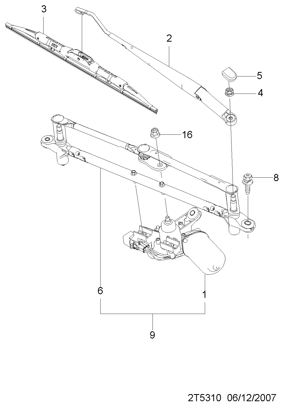 Chevrolet 95980791 - Pyyhkijänsulka inparts.fi