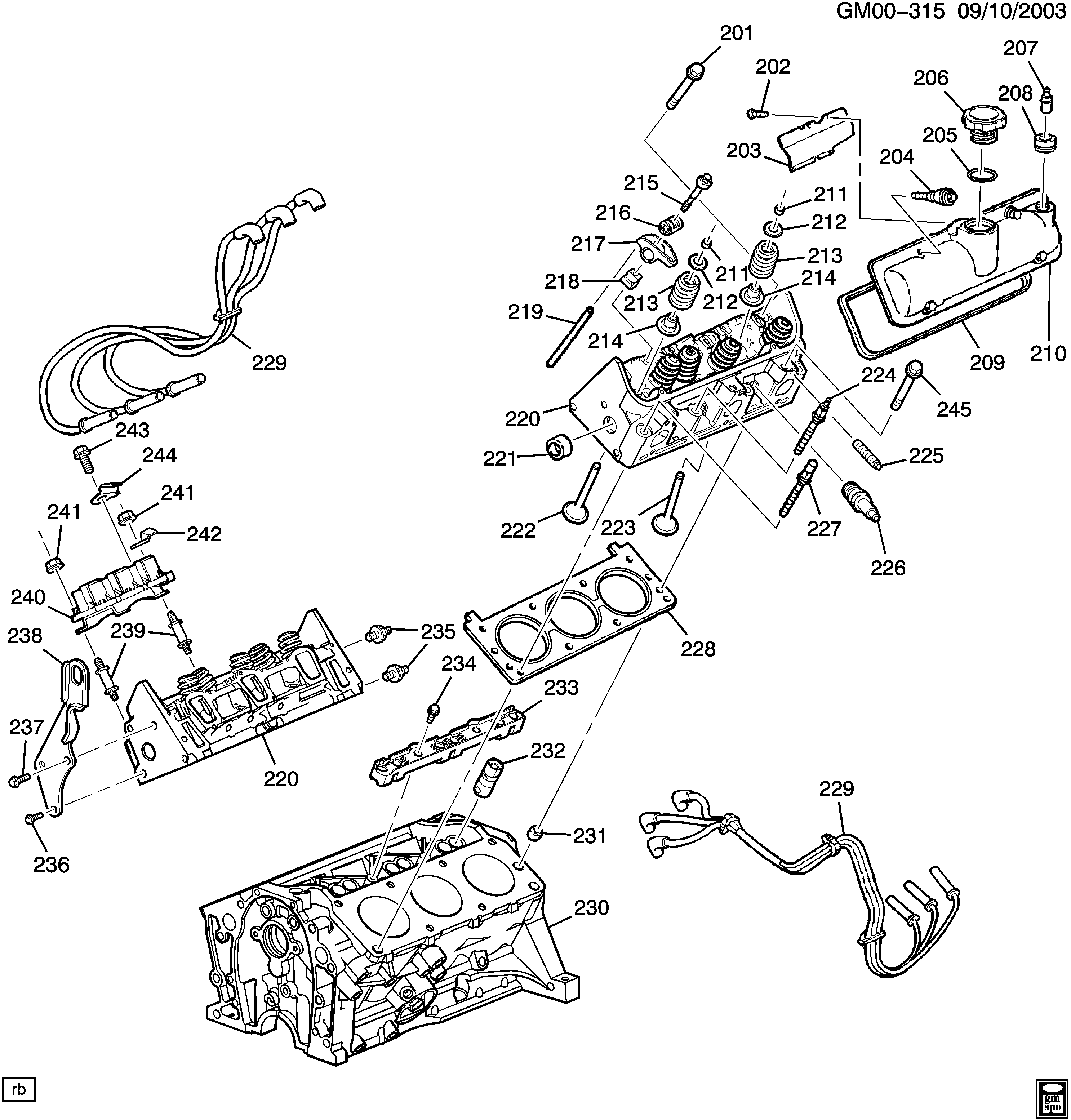 Pontiac 24508009 - Tiiviste, venttiilivarsi inparts.fi