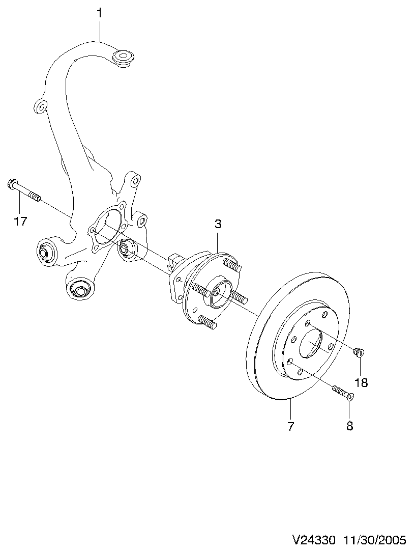 DAEWOO 94501043 - BOLT,RR S/ABS (AT R/AXL)(5.816) inparts.fi