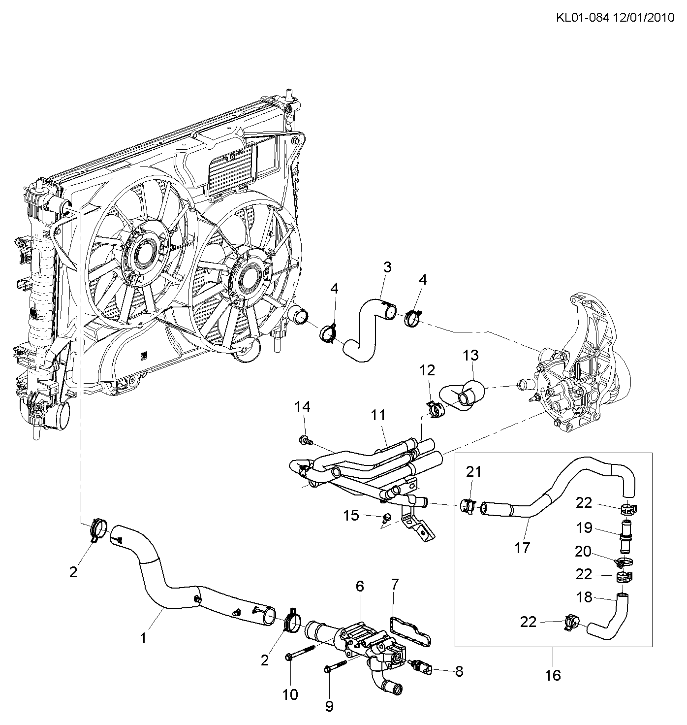 Vauxhall 96868950 - Tunnistin, jäähdytysnesteen lämpötila inparts.fi