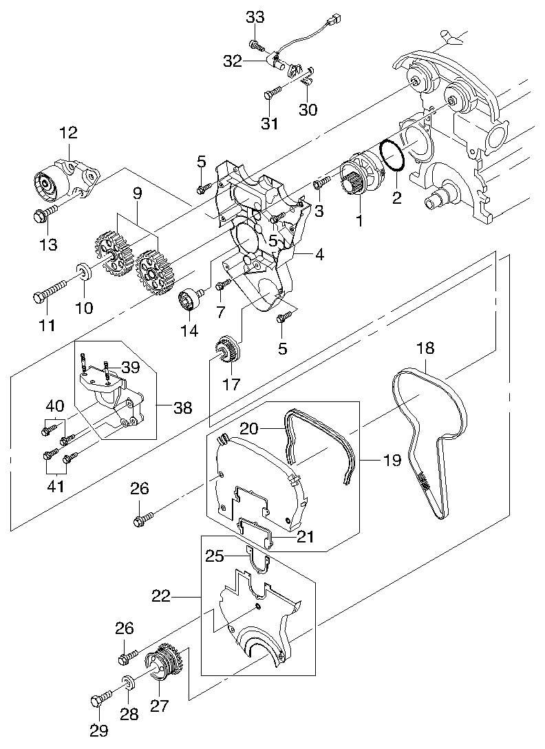 DAEWOO 96183235 - Impulssianturi, kampiakseli inparts.fi