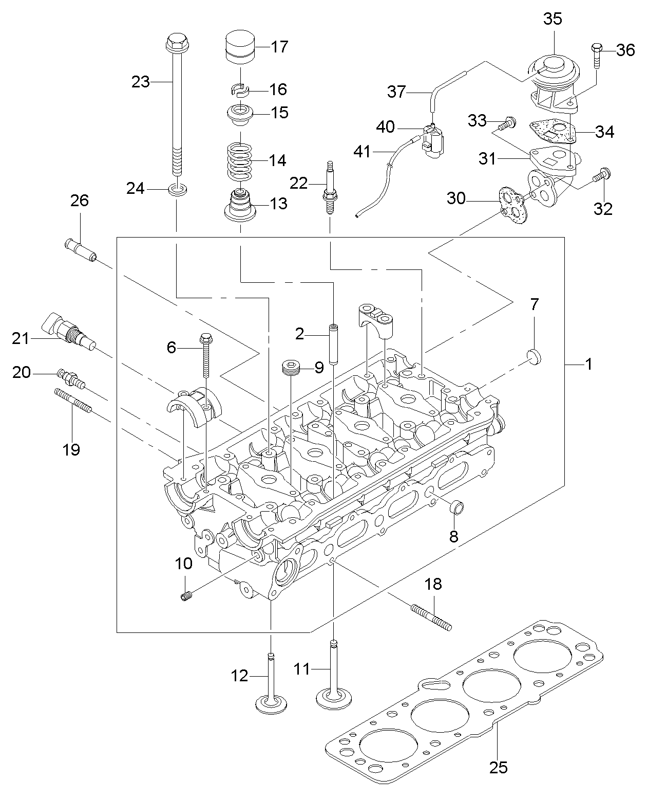 DAEWOO 96103095 - Tiiviste, venttiilivarsi inparts.fi