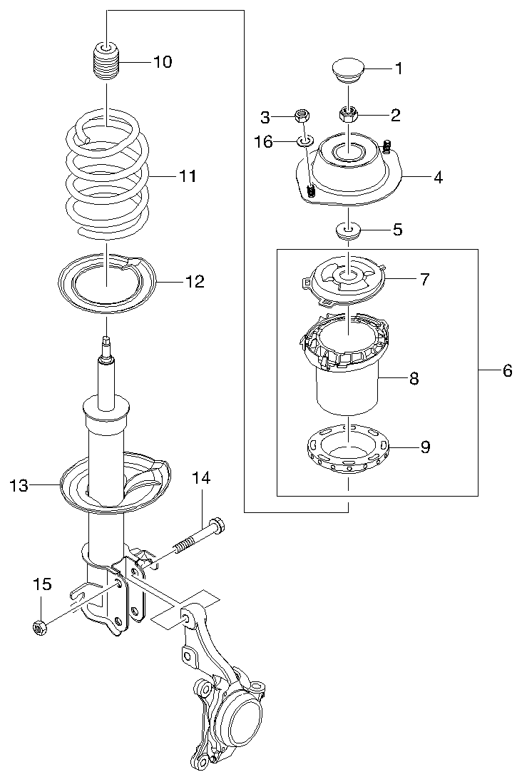 DAEWOO 96313283 - Iskunvaimennin inparts.fi