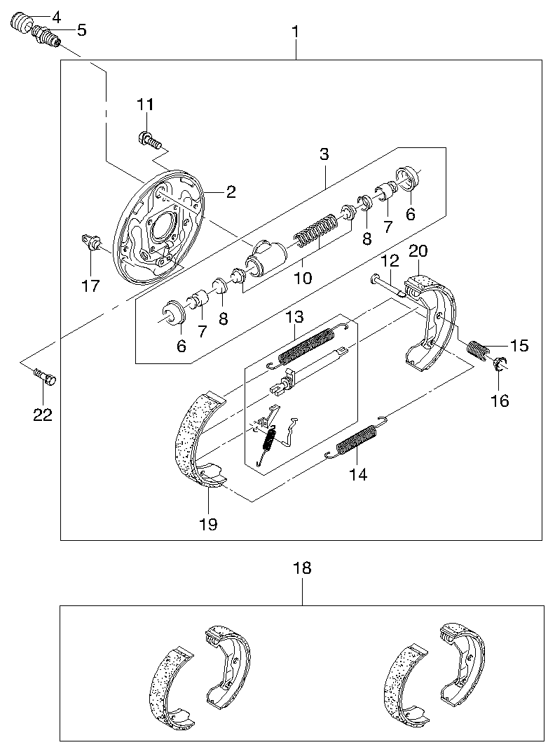 Opel S4520005 - Jarrukenkäsarja inparts.fi