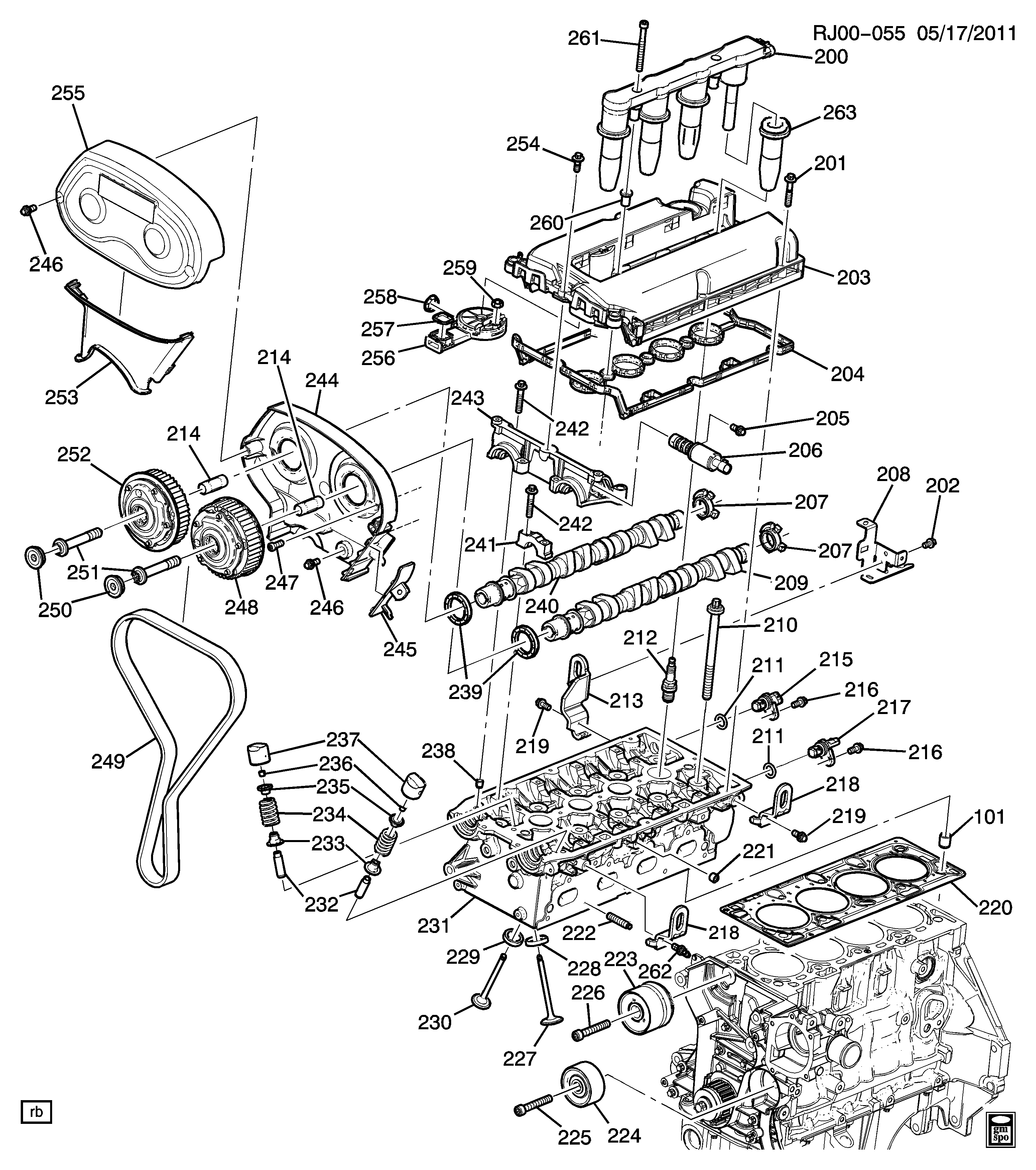 Opel 12992403 - Nokka-akselin ajoitussäädin inparts.fi