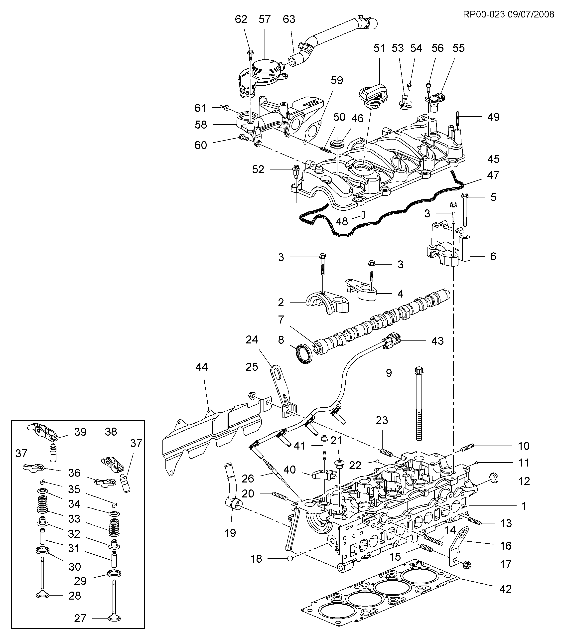 Opel 96 440 161 - Akselitiiviste, nokka-akseli inparts.fi