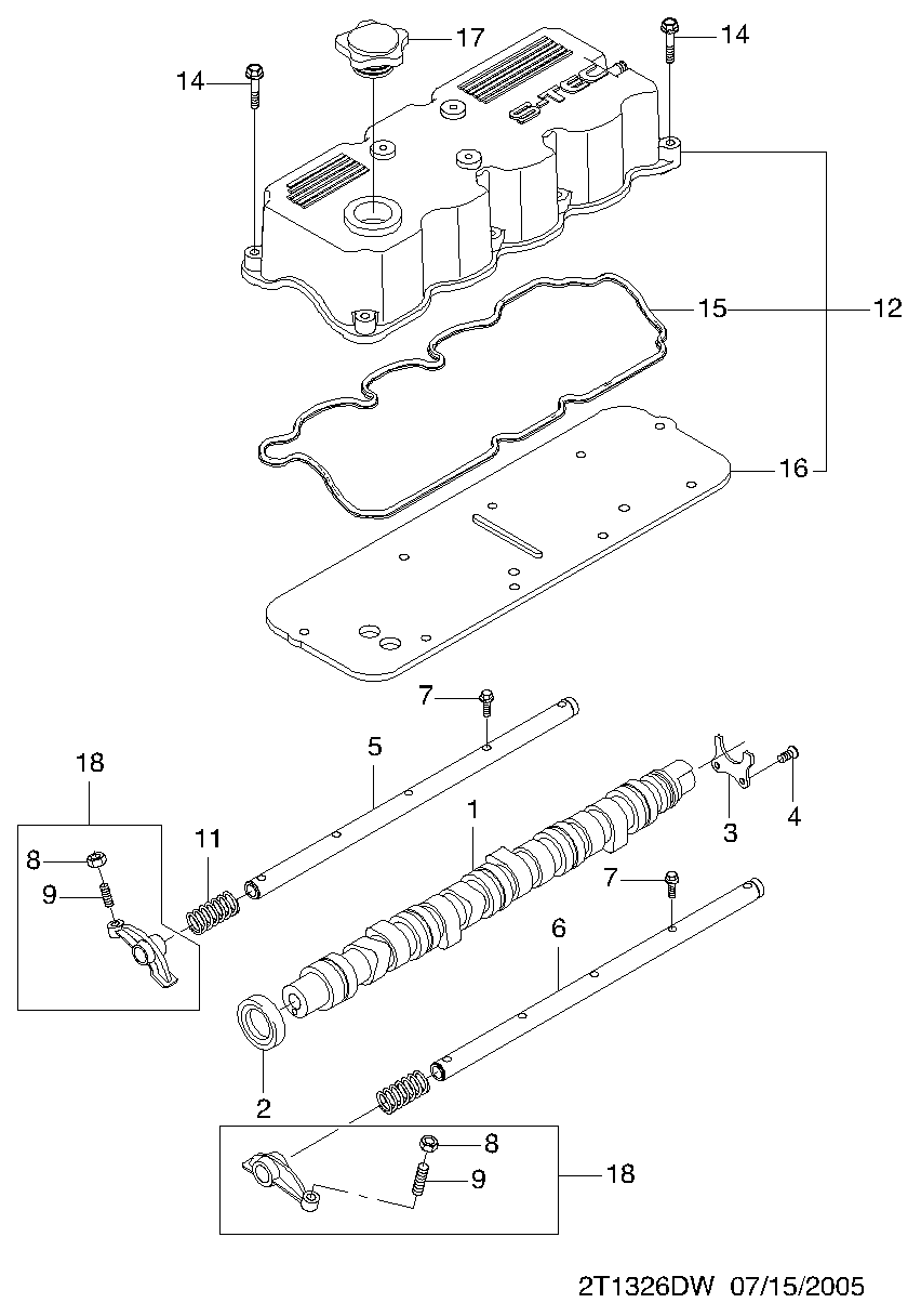 DAEWOO 96325175 - Tiiviste, venttiilikoppa inparts.fi