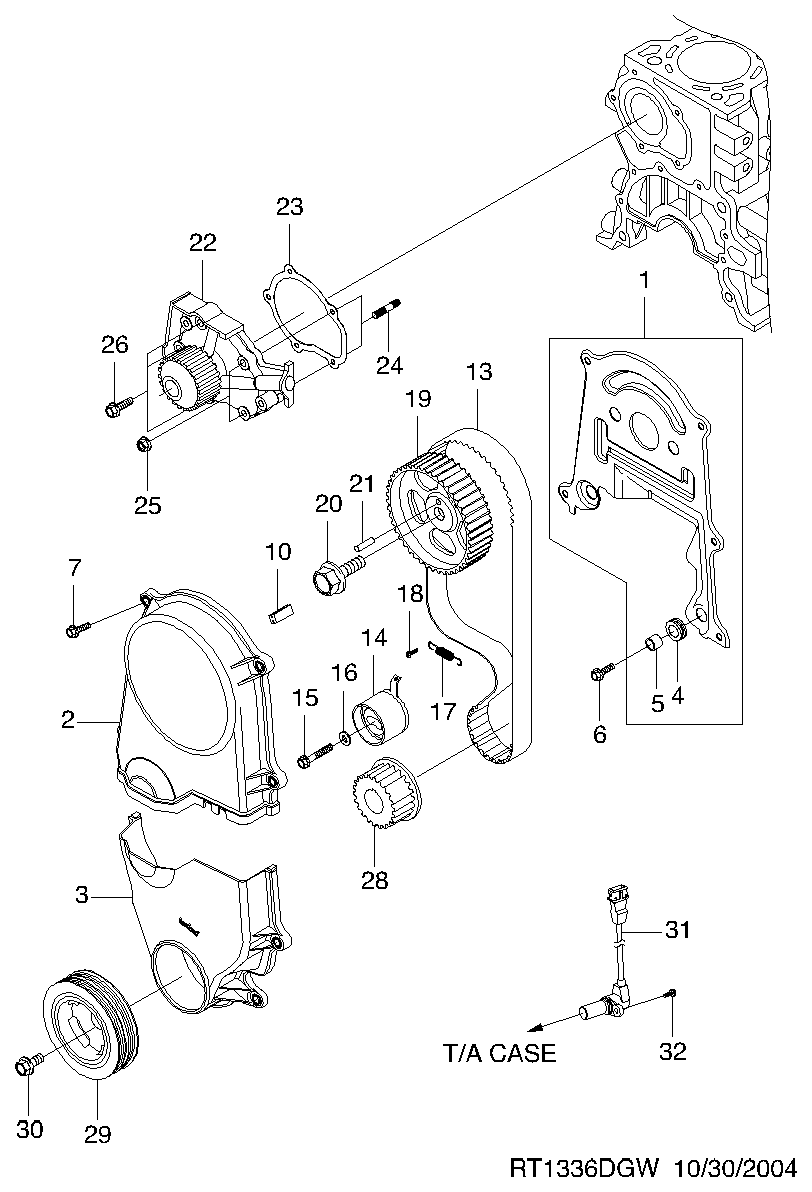 Mitsubishi 96610029 - Hammashihnat inparts.fi