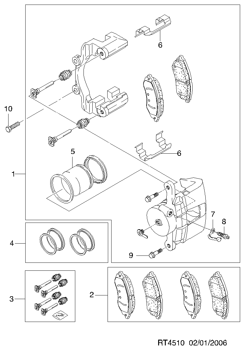 Chevrolet 96534653 - Jarrupala, levyjarru inparts.fi