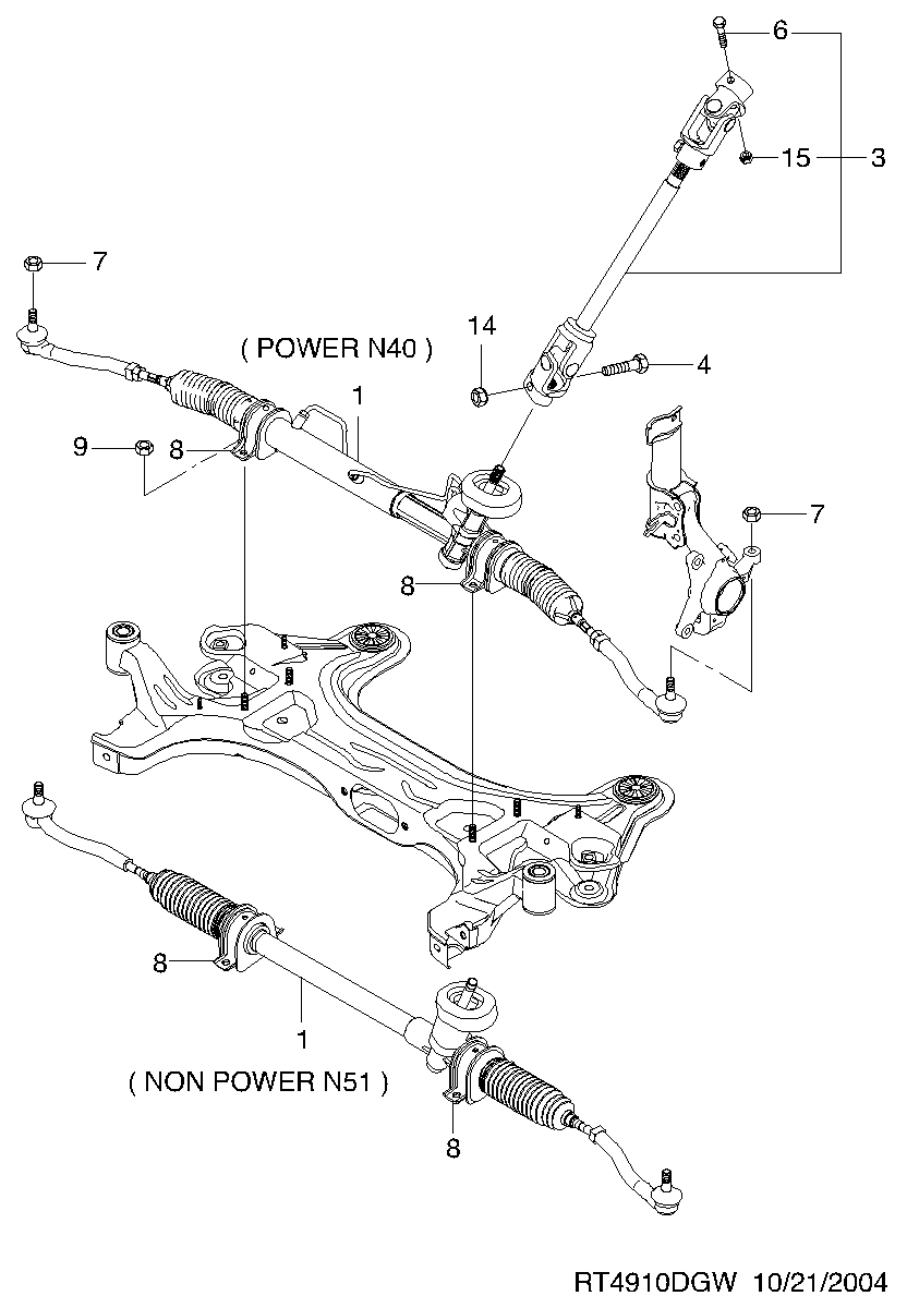 DAEWOO 96425093 - Ohjausvaihde inparts.fi