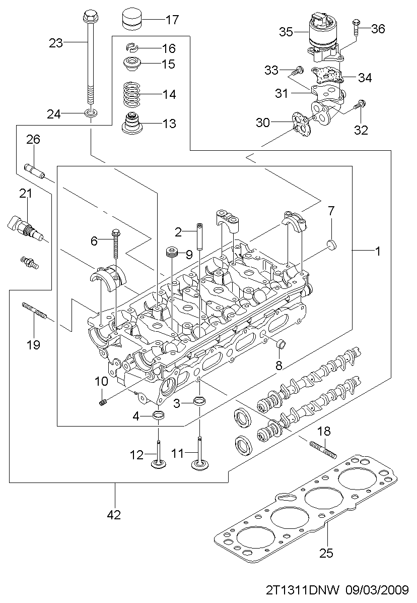 Chevrolet 94501031 - Syl.kannen pulttisarja inparts.fi