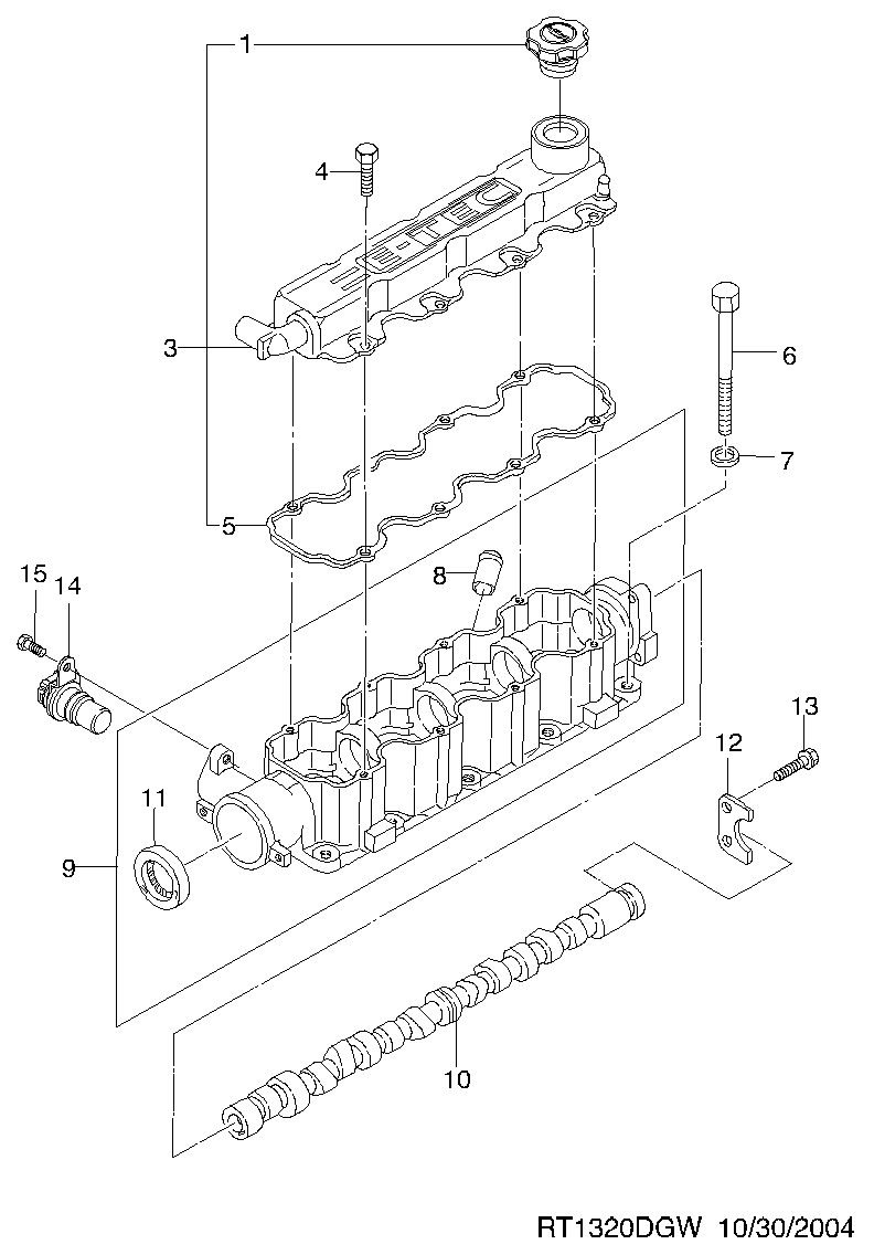 Chevrolet 96838020 - Akselitiiviste, kampiakseli inparts.fi