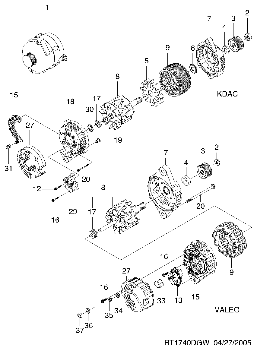 DAF 96540541 - Laturi inparts.fi