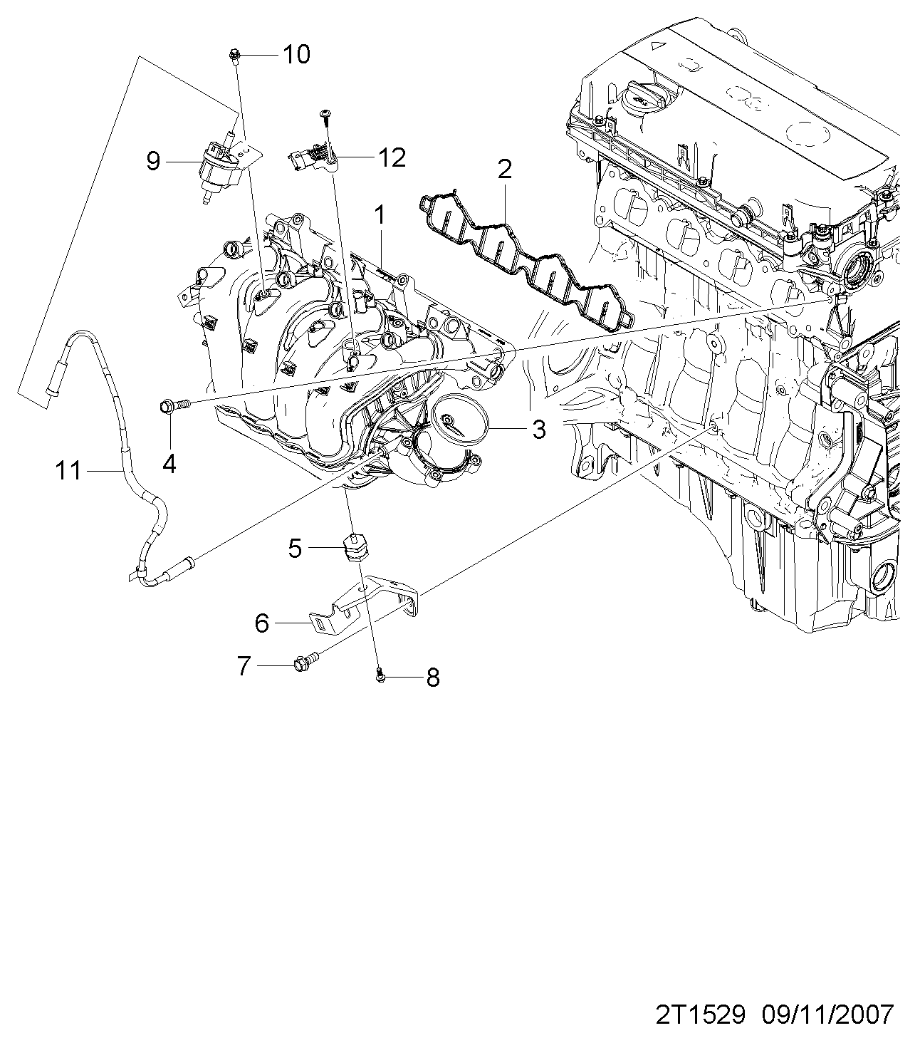 Opel 12591290 - Tunnistin, imusarjapaine inparts.fi