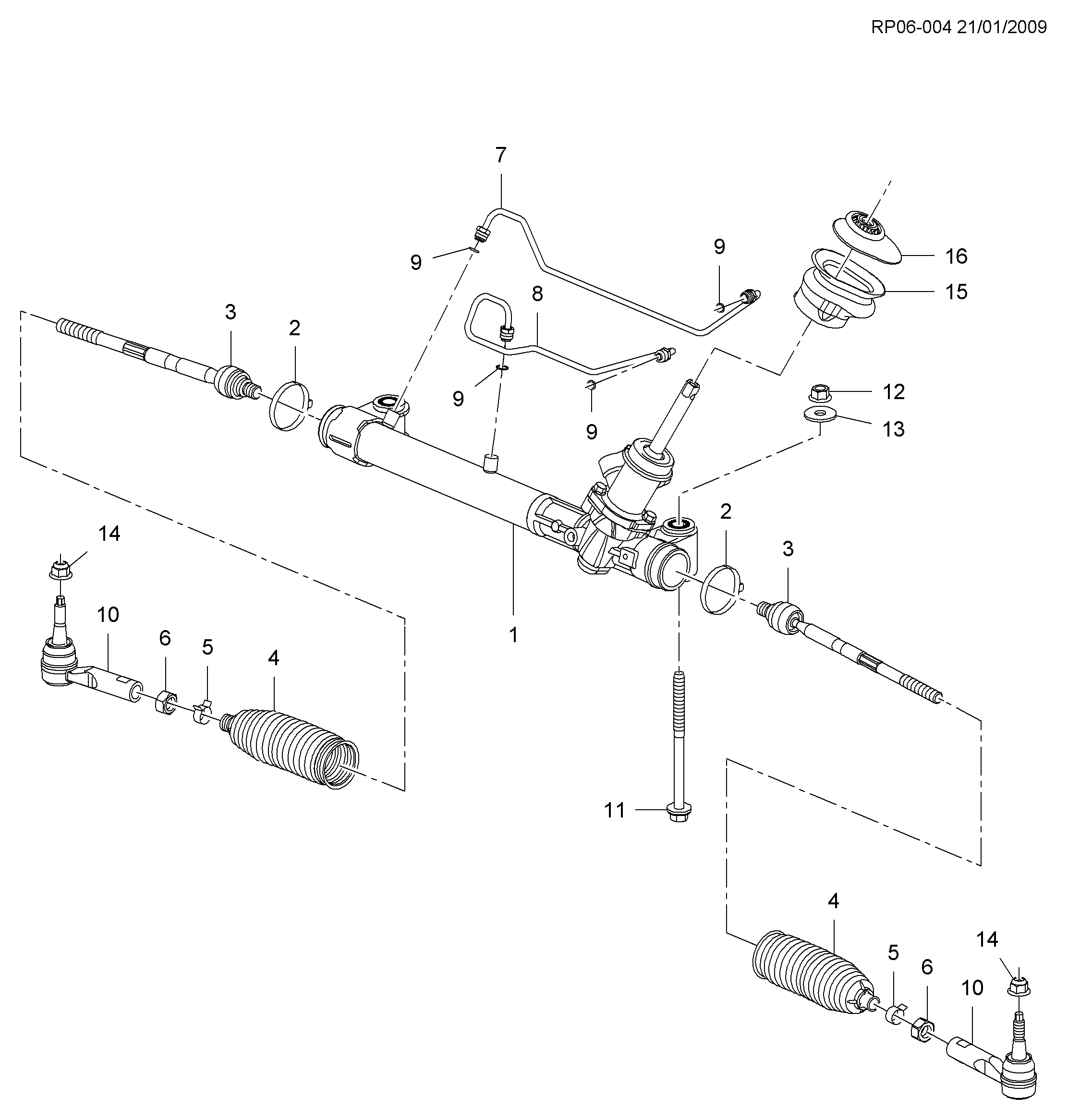 Chevrolet 13314170 - Raidetangon pää, suora inparts.fi