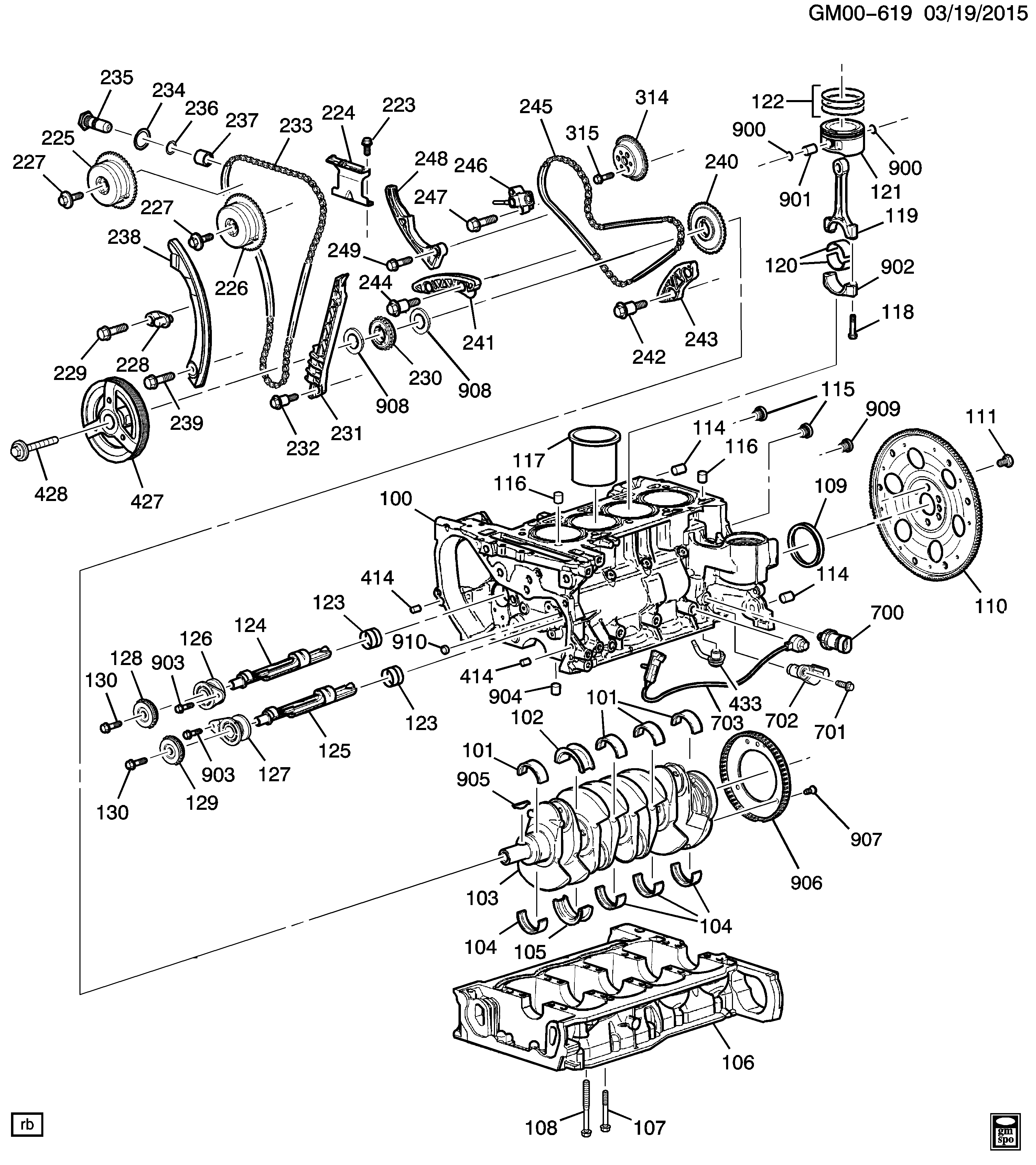 Opel 12621505 - Jakoketjusarja inparts.fi