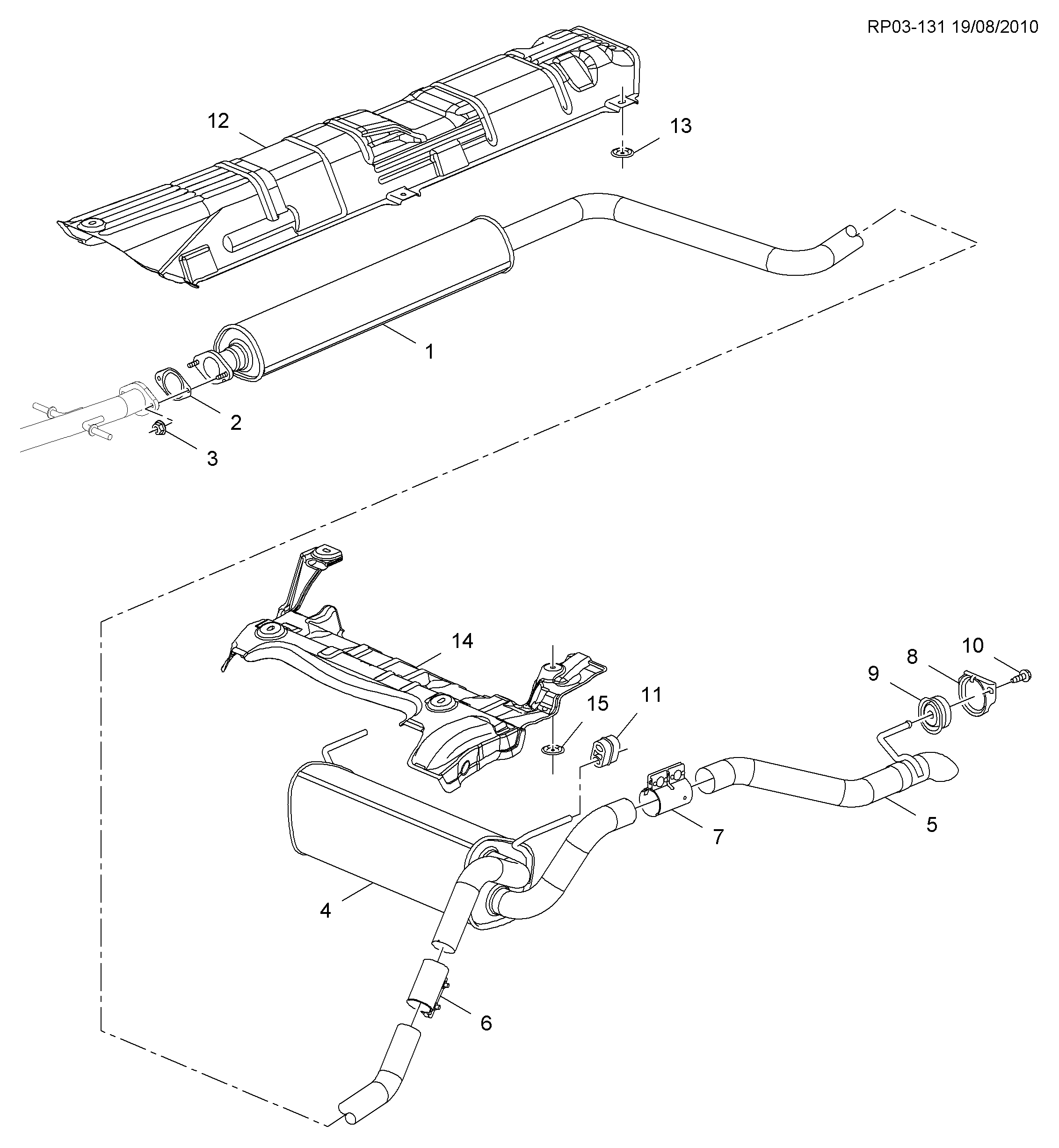 Opel 13278368 - Putkenliitin, pakoputkisto inparts.fi