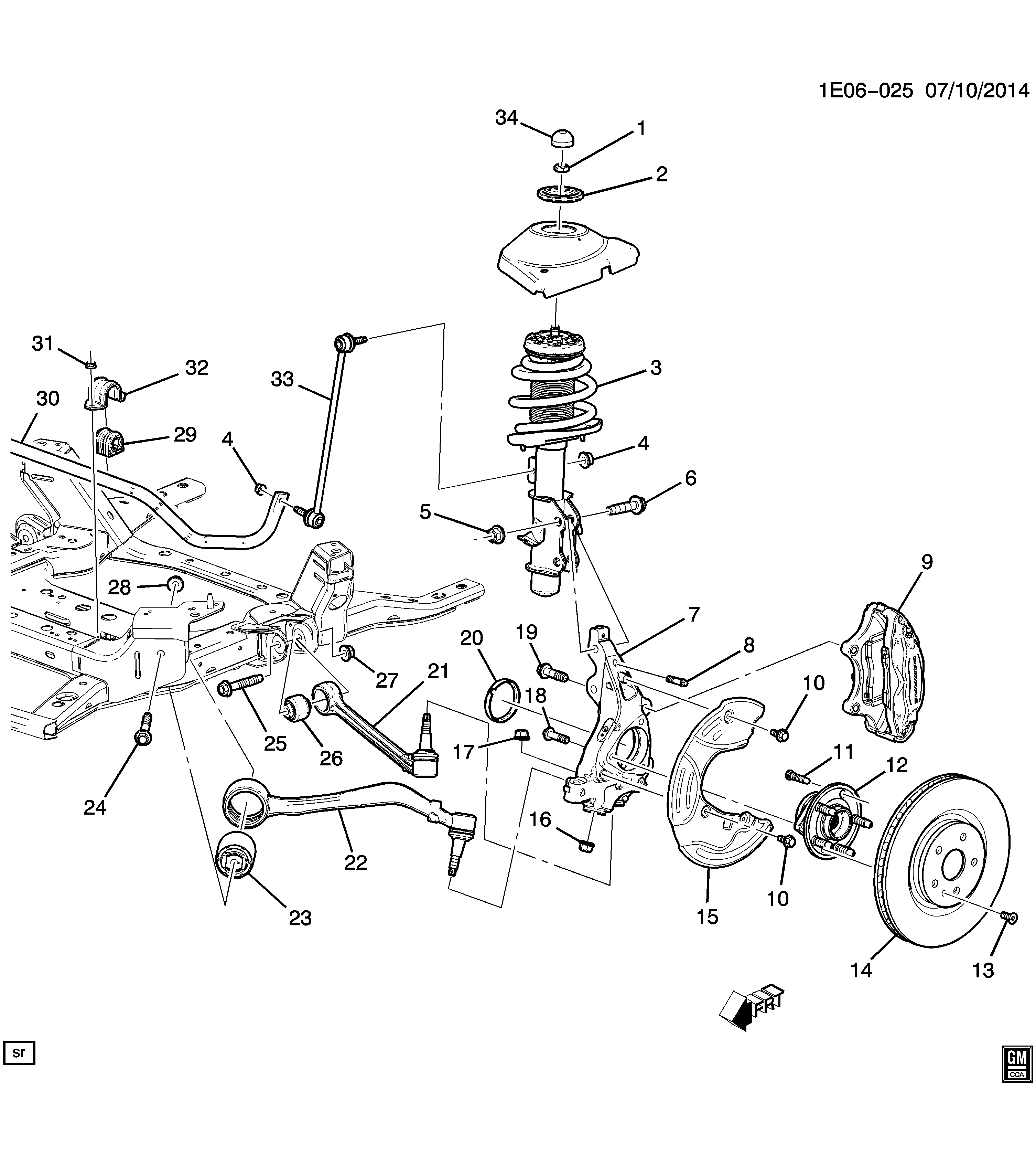 Chevrolet 23118055 - Jarrulevy inparts.fi