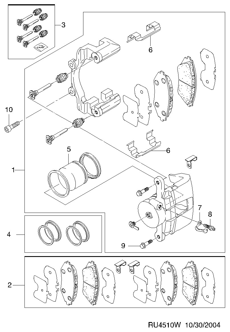 Chevrolet 96 349 060 - Jarrupala, levyjarru inparts.fi