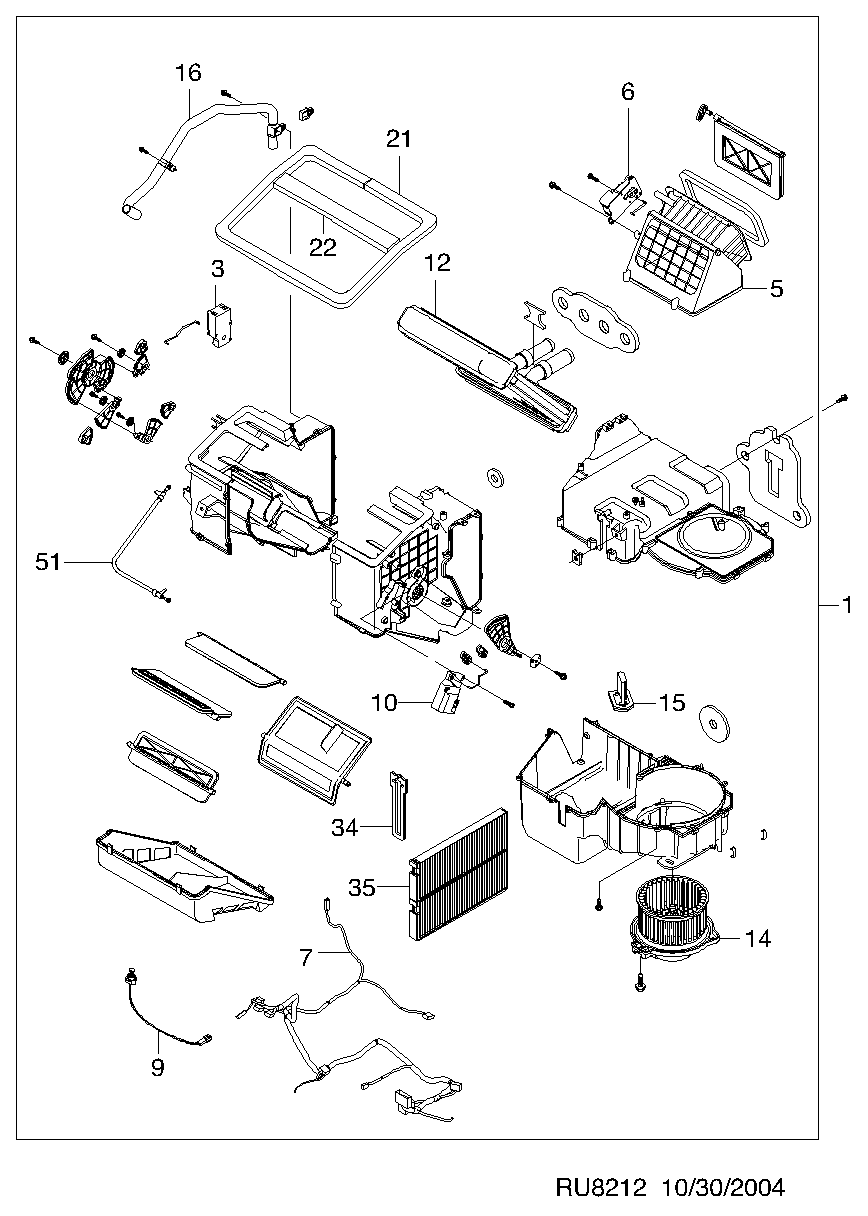 DAEWOO 93740495 - Suodatin, sisäilma inparts.fi