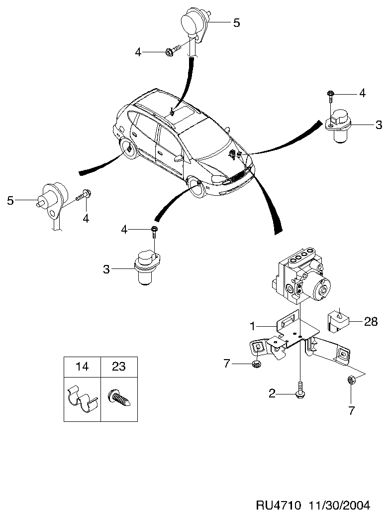 DAEWOO 96473225 - ABS-anturi inparts.fi