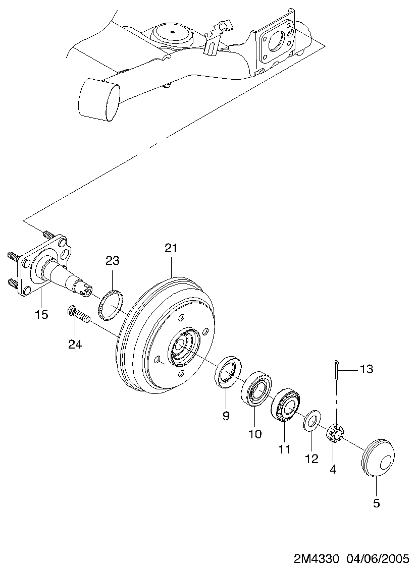 Chevrolet 94535758 - Pyöränlaakerisarja inparts.fi