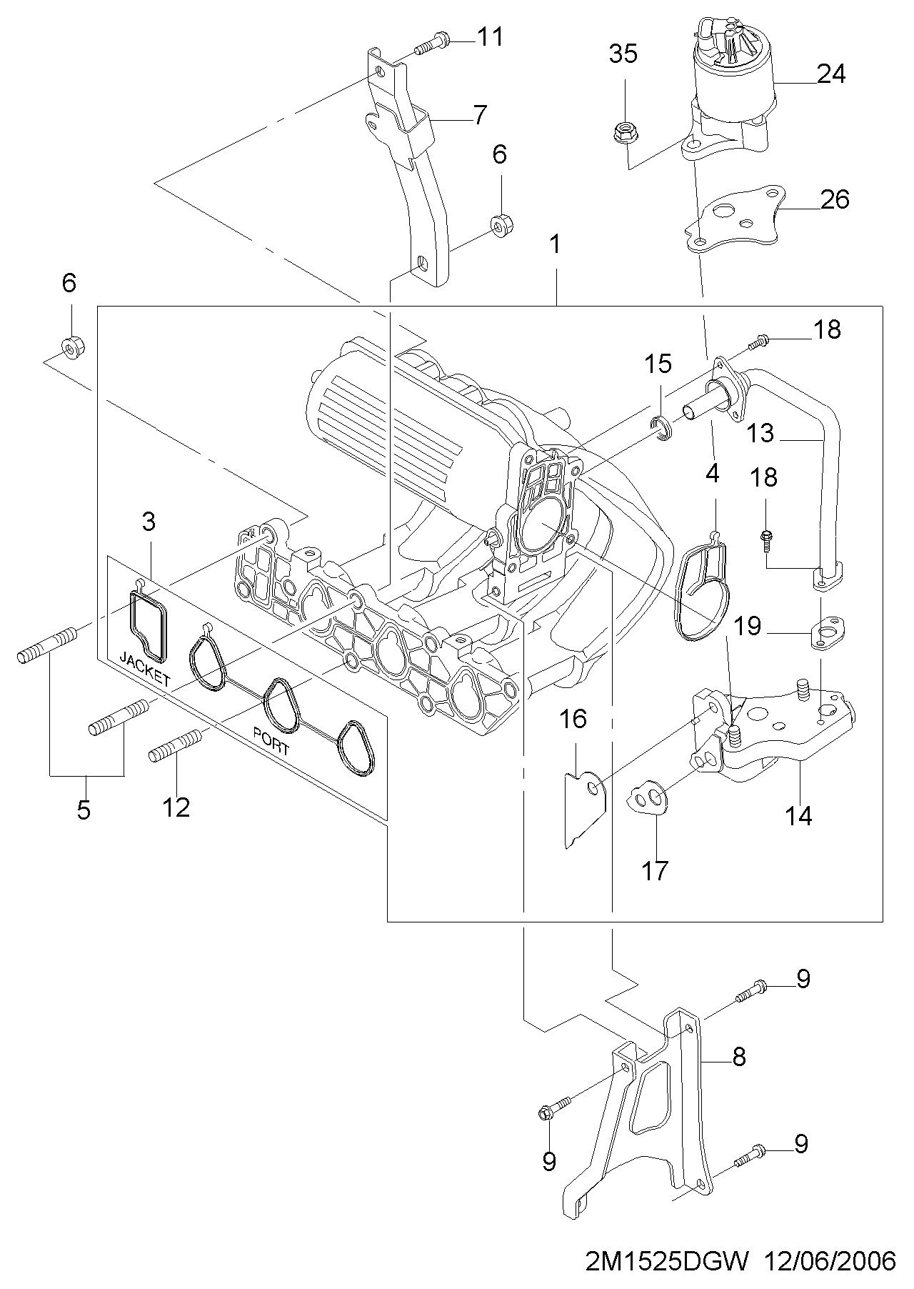 Chevrolet 25182127 - Venttiili, pakokaasun kierrätys inparts.fi