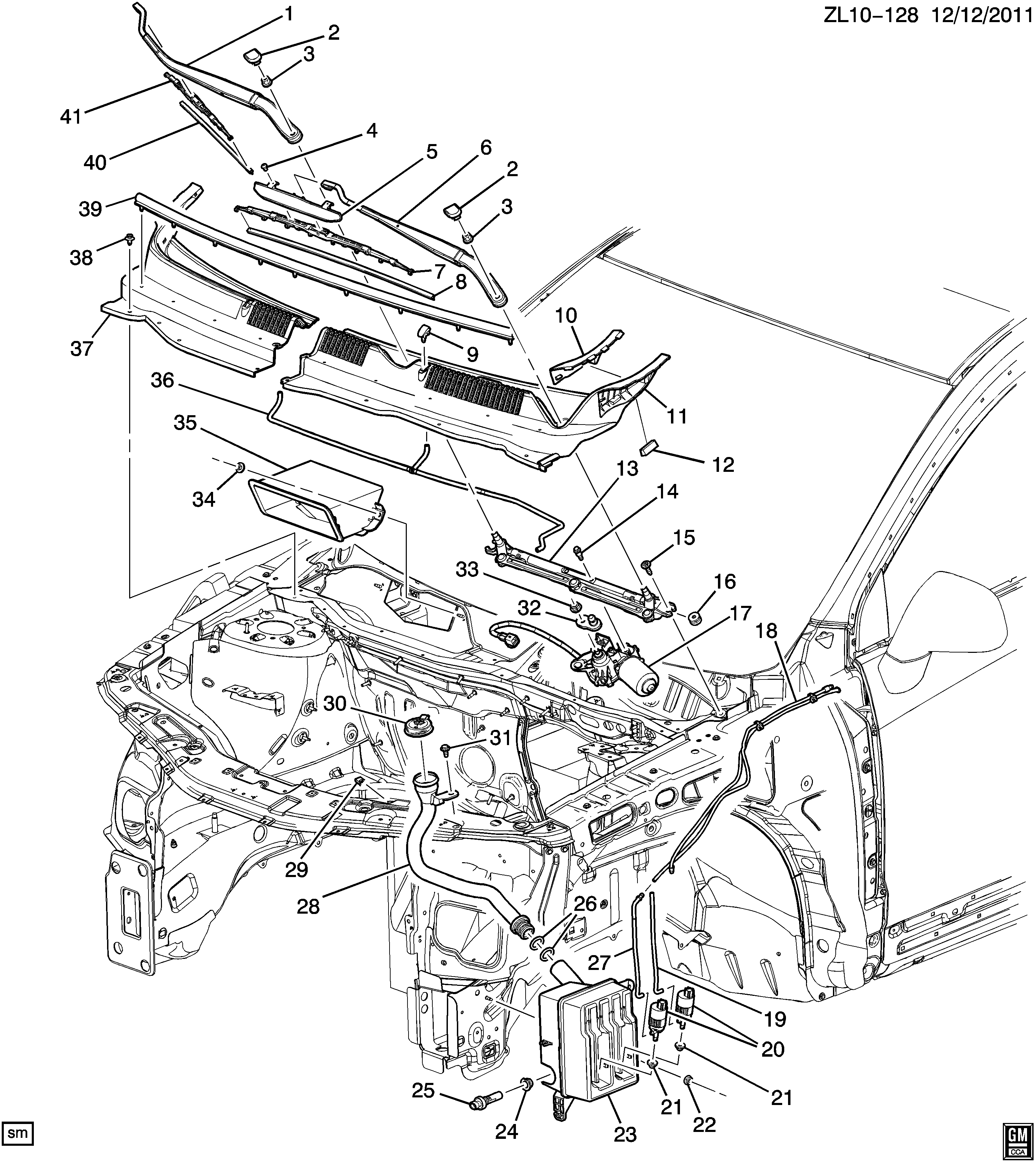 Chevrolet 95479599 - Pyyhkijänsulka inparts.fi