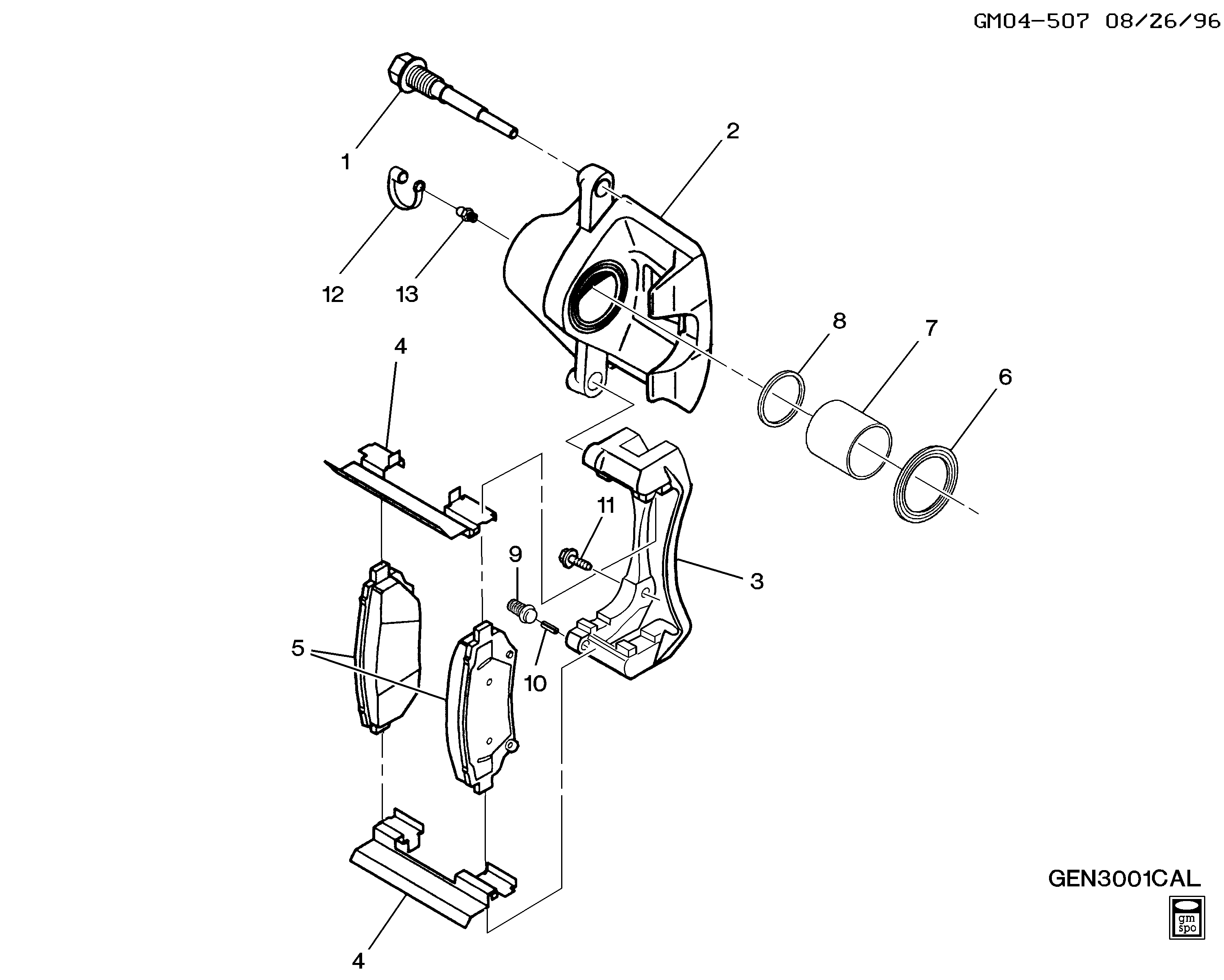 Opel 19152666 - Jarrupala, levyjarru inparts.fi