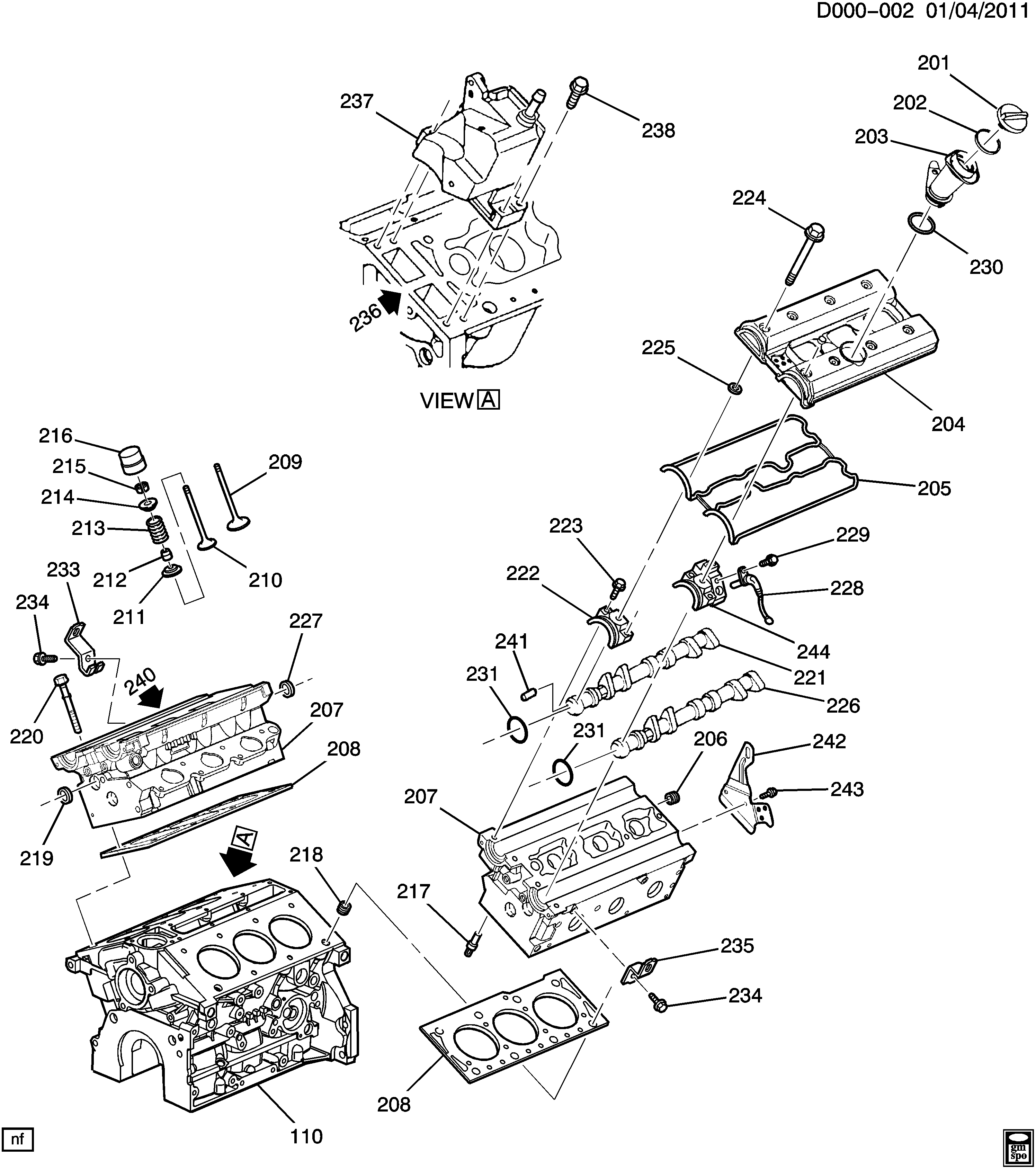 DAEWOO 90411826 - Tiiviste, syl.kannen pultit inparts.fi