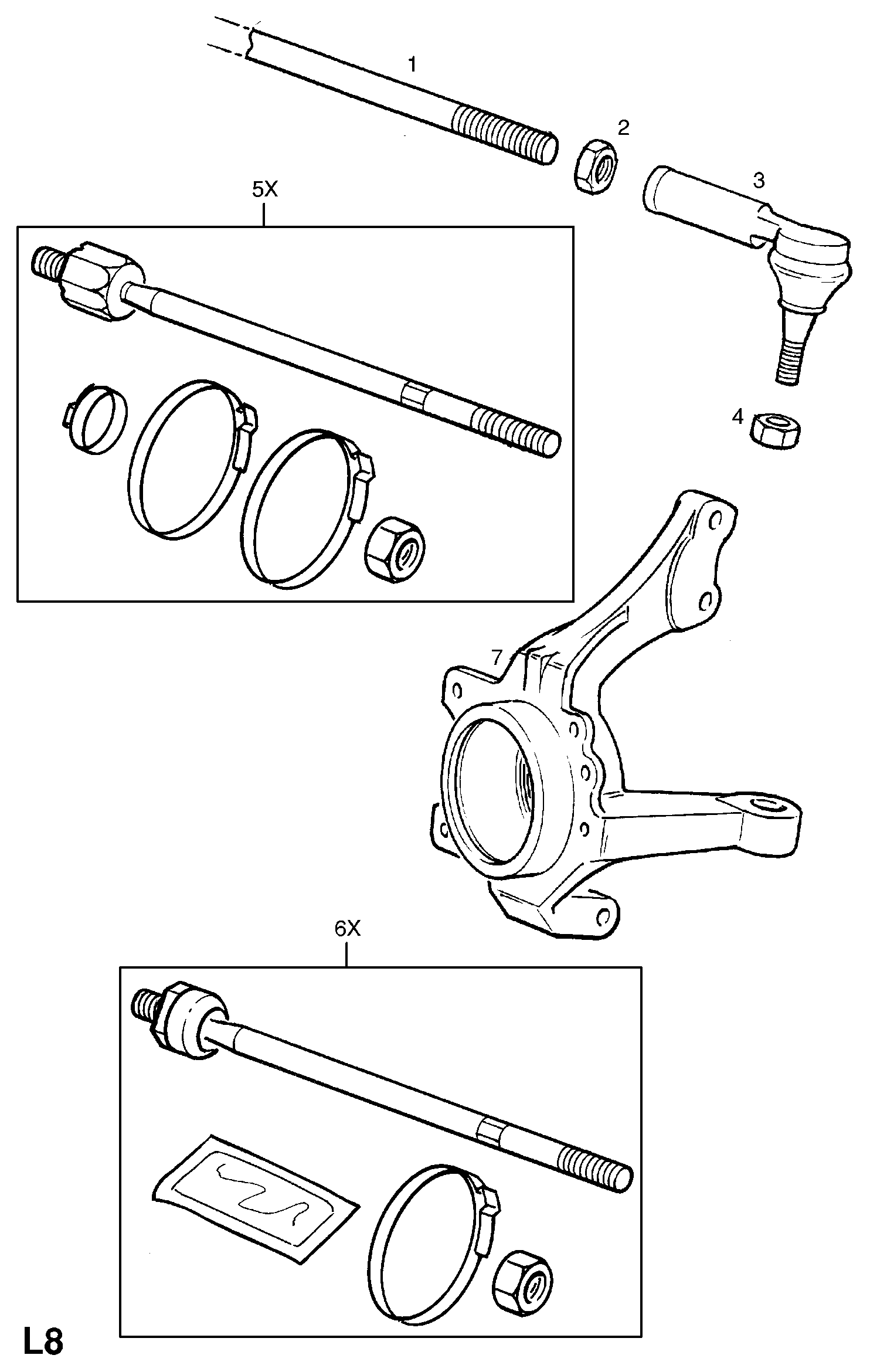 Opel 3 24 063 - Raidetangon pää inparts.fi