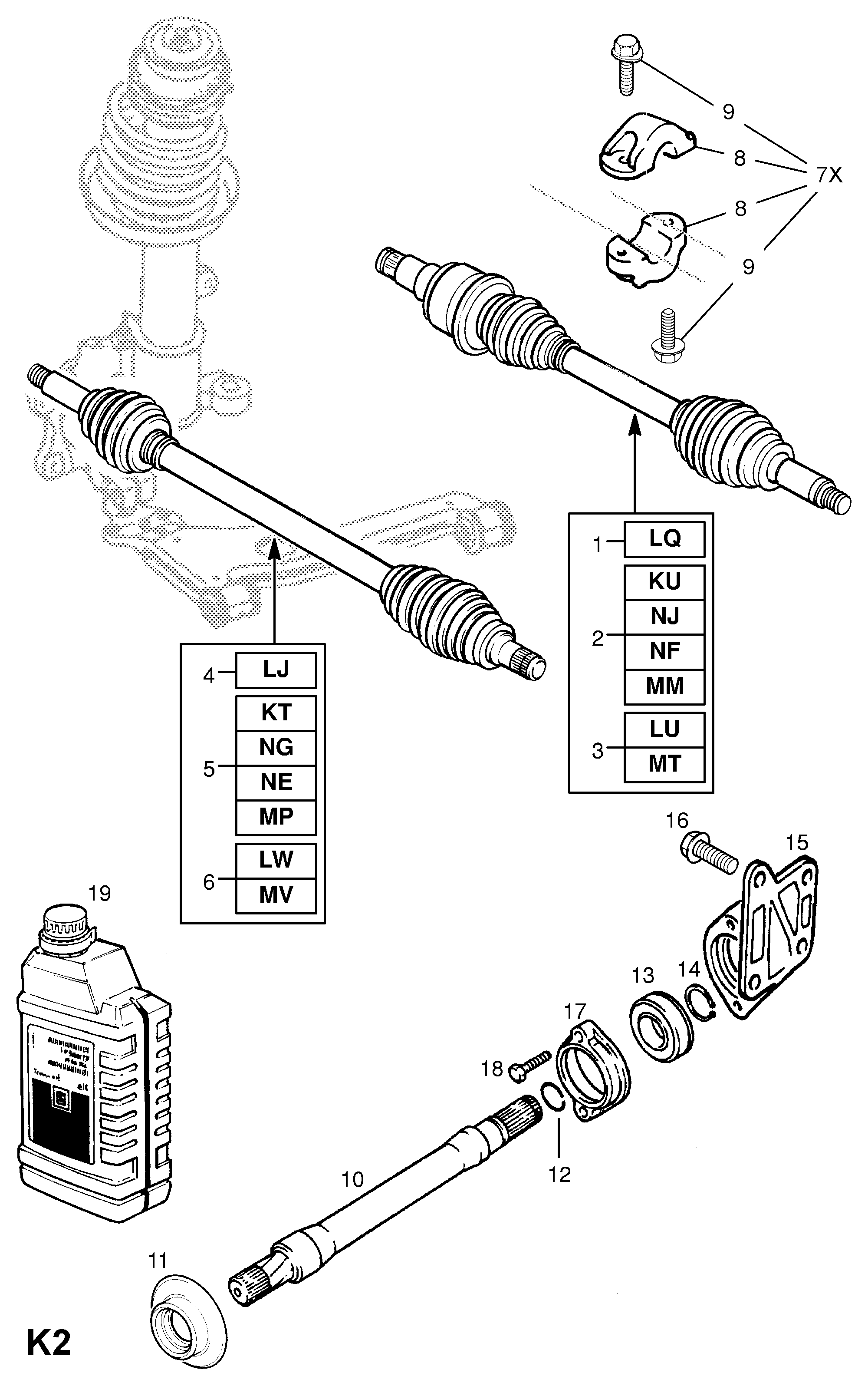 Opel 374261 - Vetoakseli inparts.fi