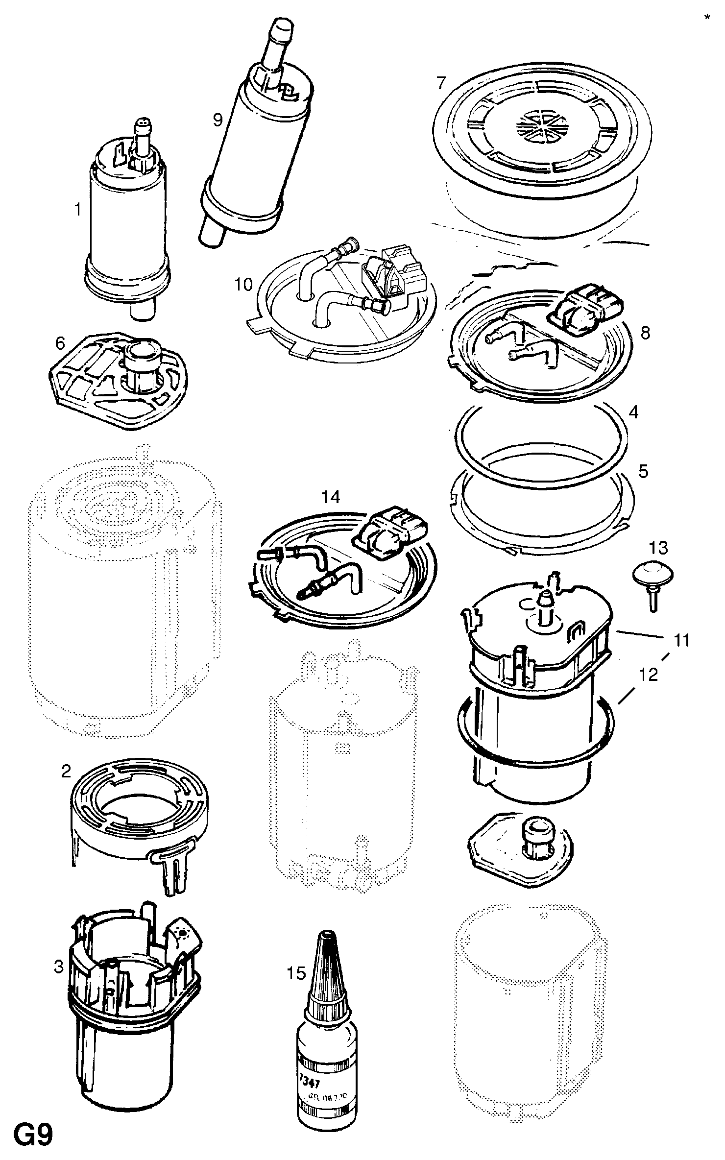 Opel 818559 - Polttoainesuodatin inparts.fi