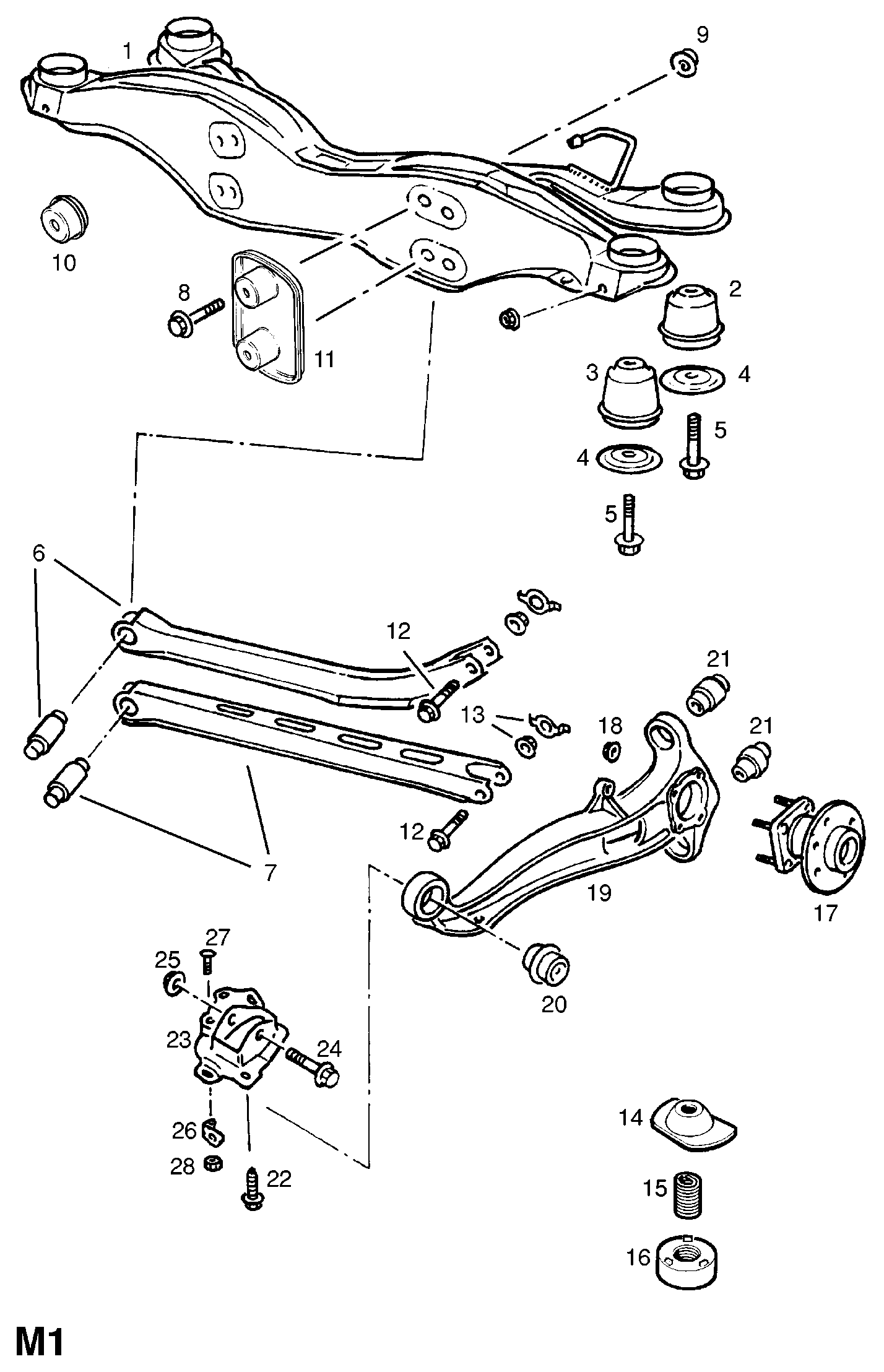 Opel 16 04 301 - Pyöränlaakerisarja inparts.fi