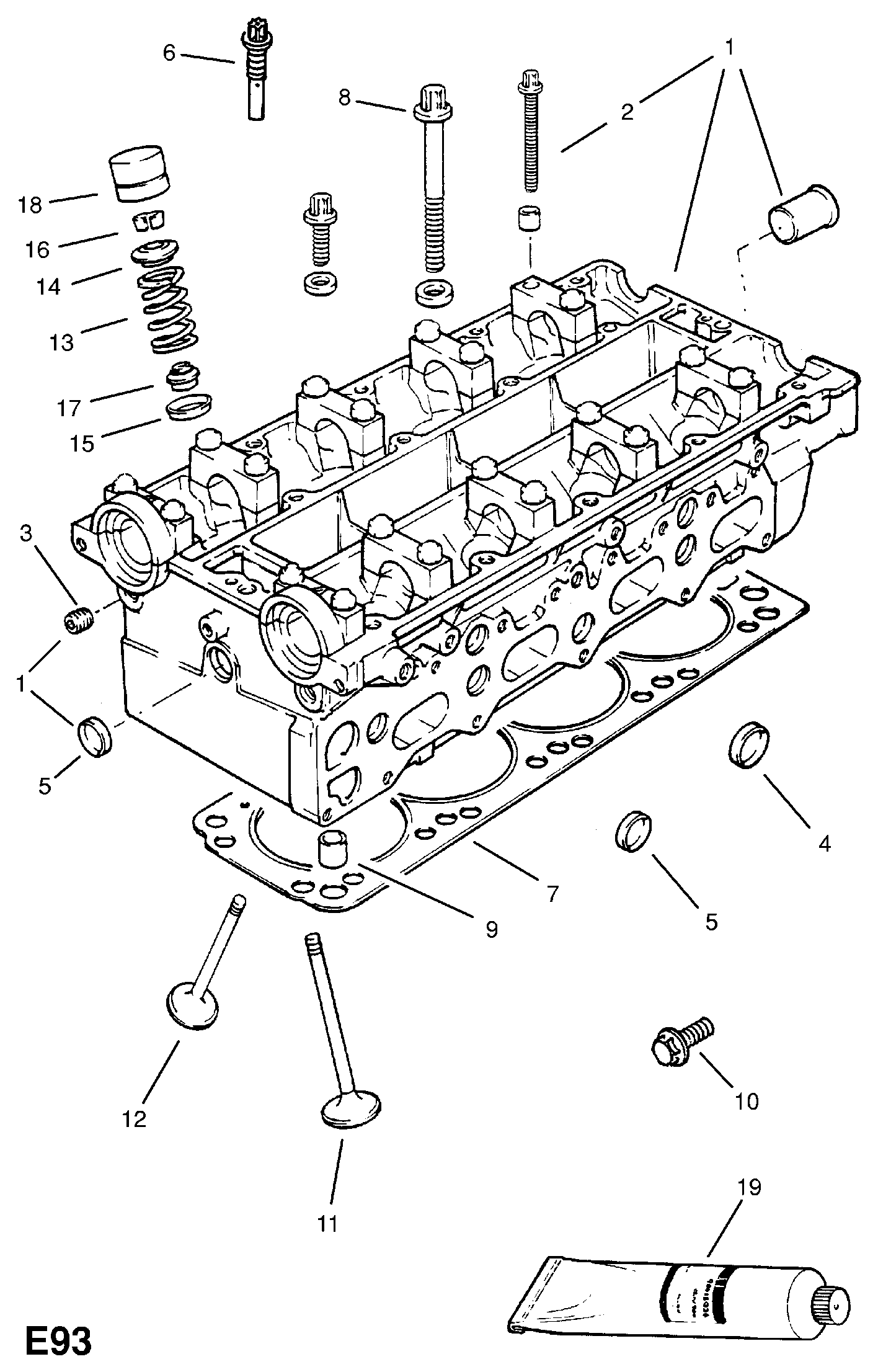 Opel 641 325 - Pakoventtiili inparts.fi