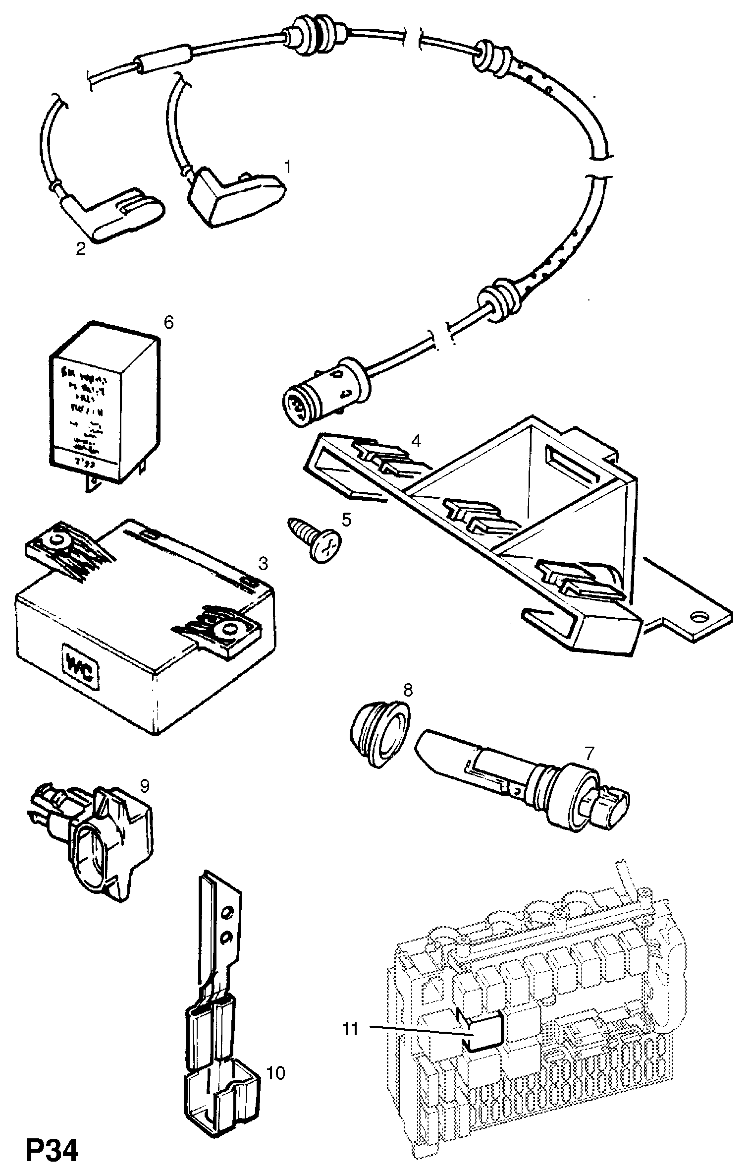 Opel 62 38 388 - Kulumisenilmaisin, jarrupala inparts.fi