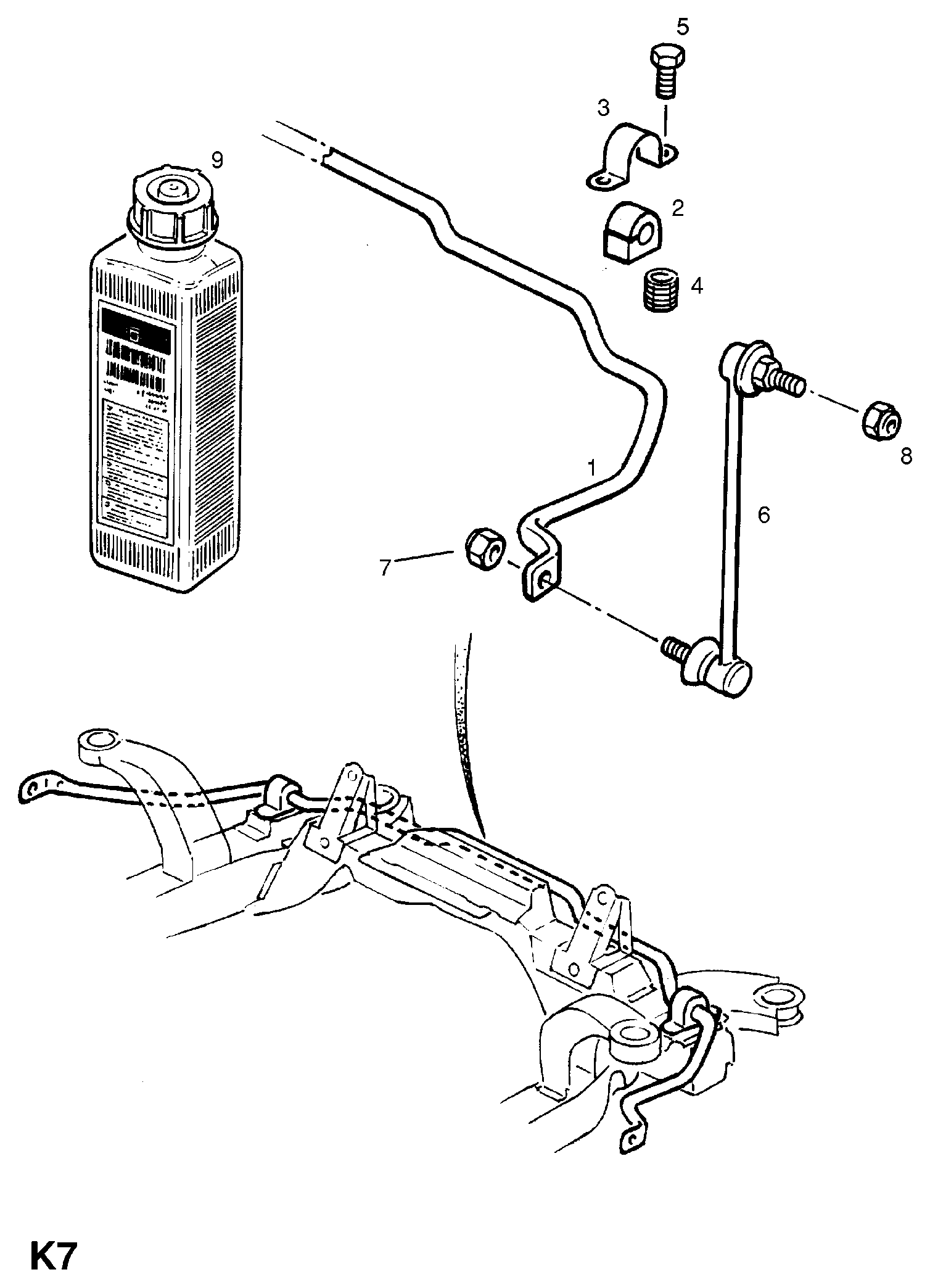 Chevrolet 350 610 - Tanko, kallistuksenvaimennin inparts.fi