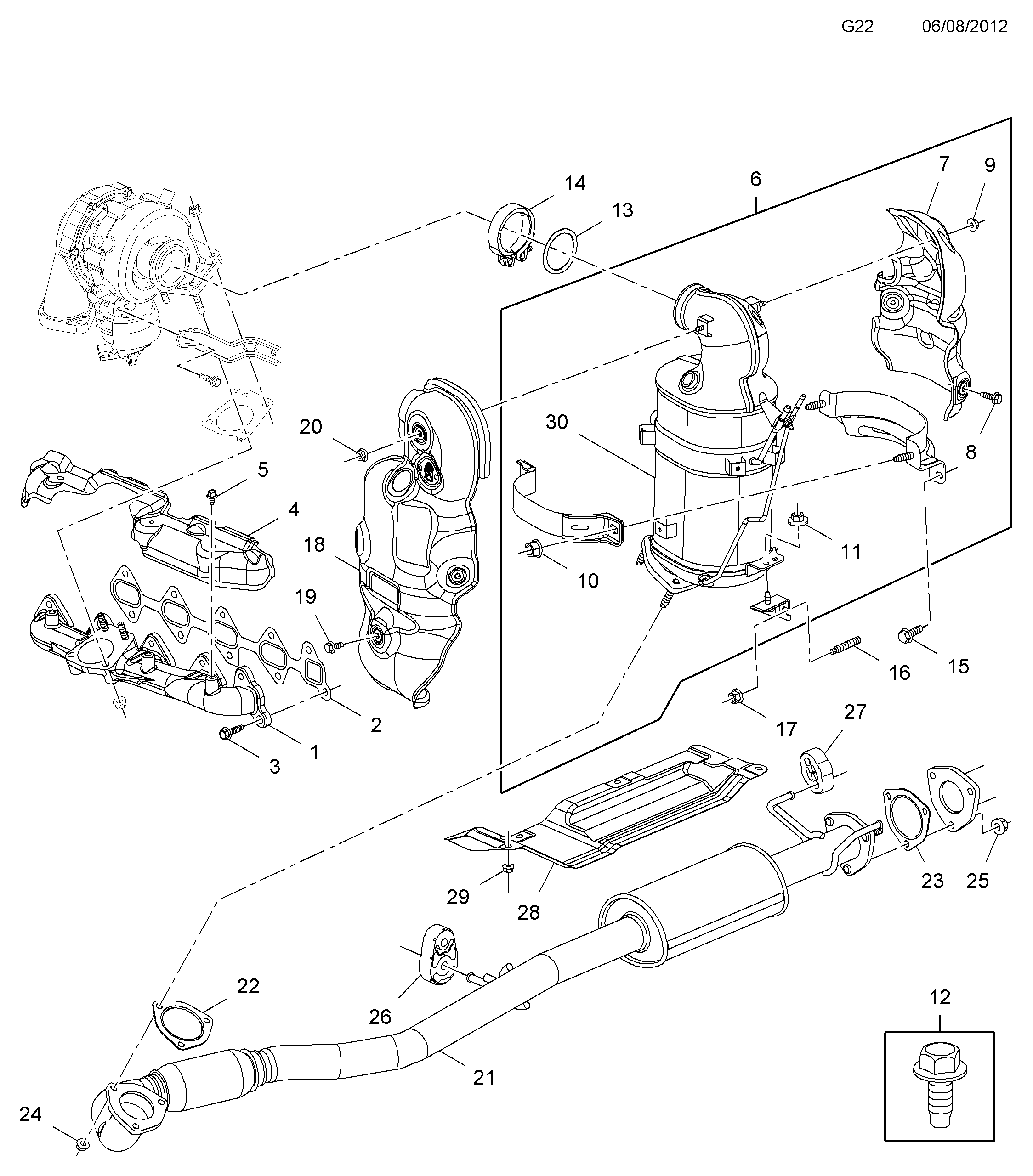 Chevrolet 4805896 - Putkenliitin, pakoputkisto inparts.fi