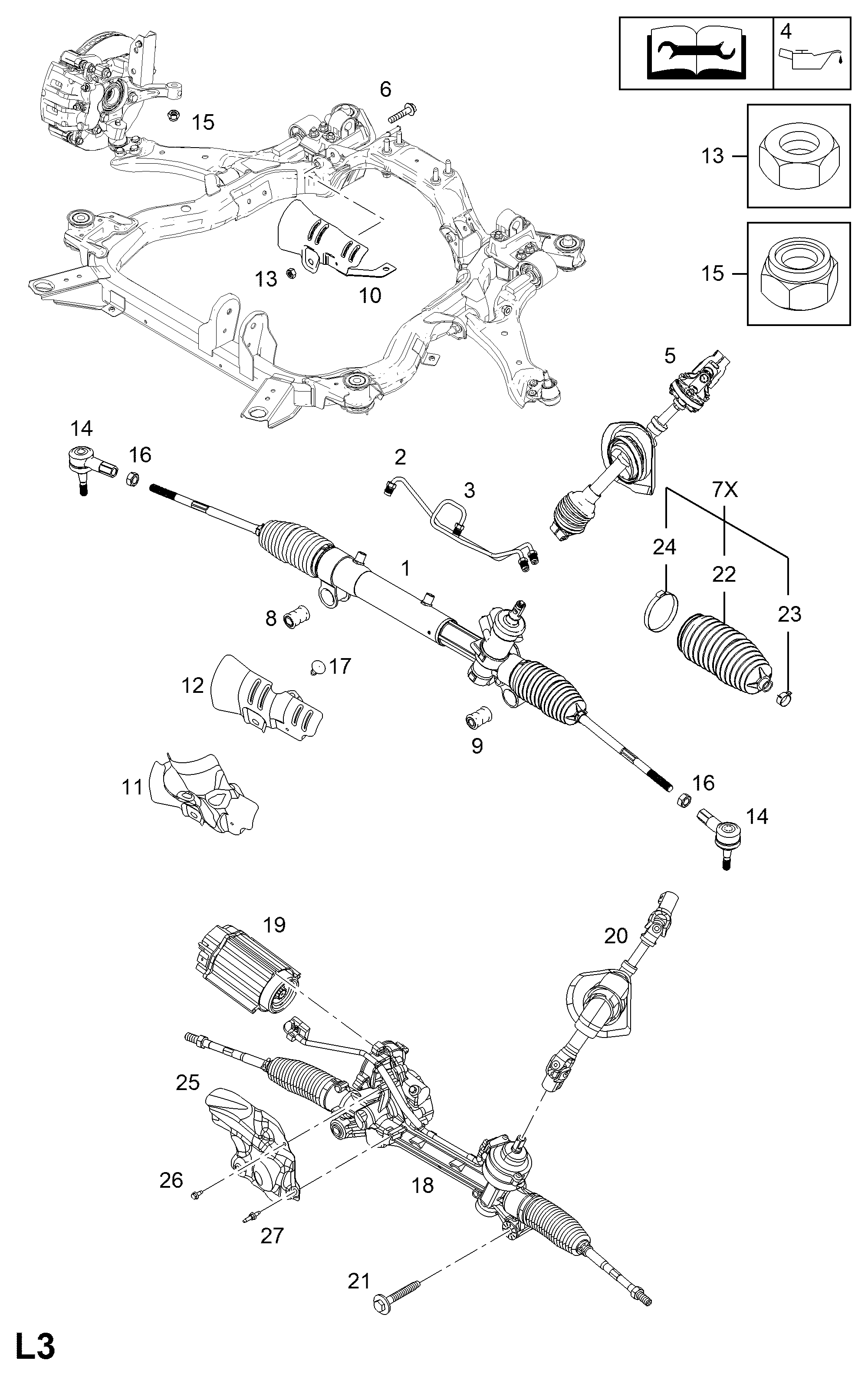 Opel 48 03 246 - Paljekumisarja, ohjaus inparts.fi