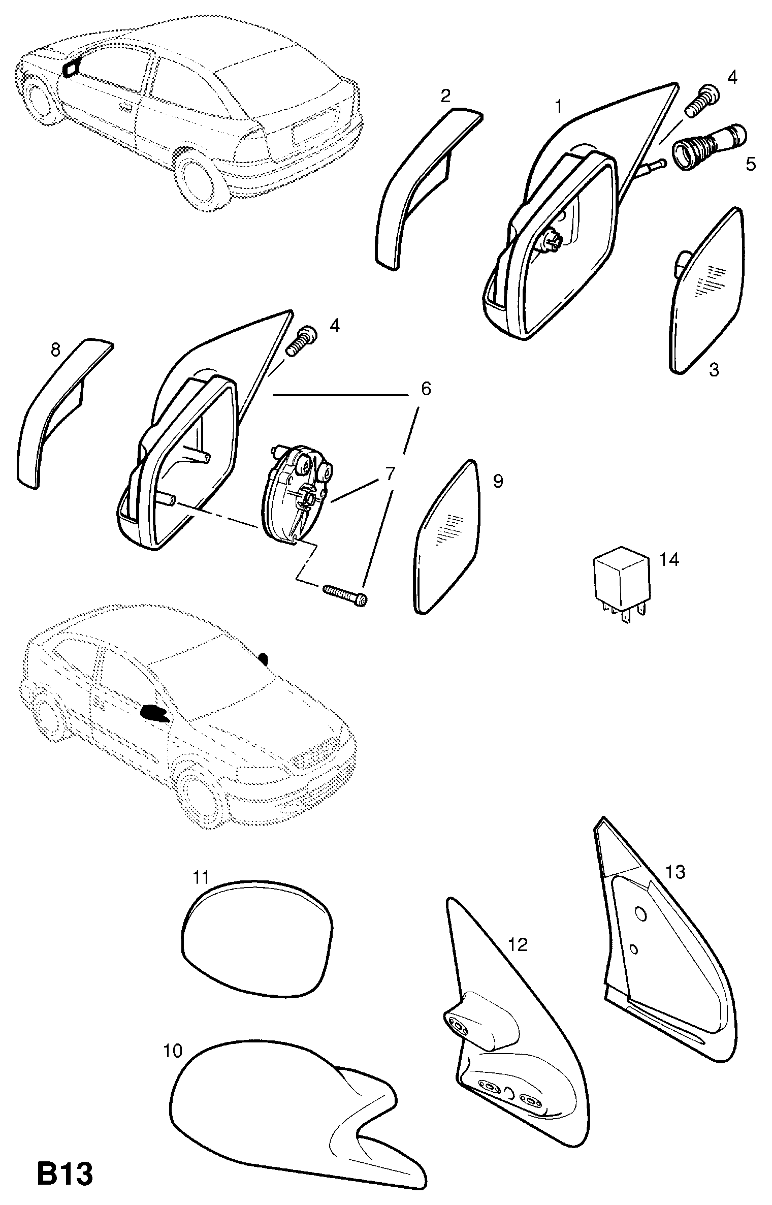 Opel 6428081 - Ulkopeili inparts.fi