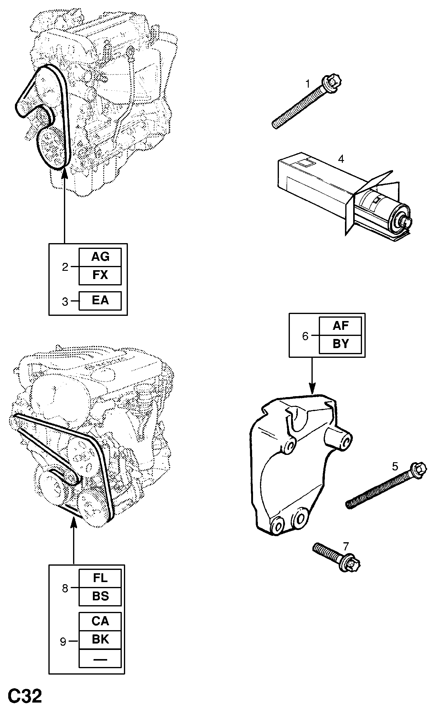 TOYOTA 1340635 - Moniurahihna inparts.fi