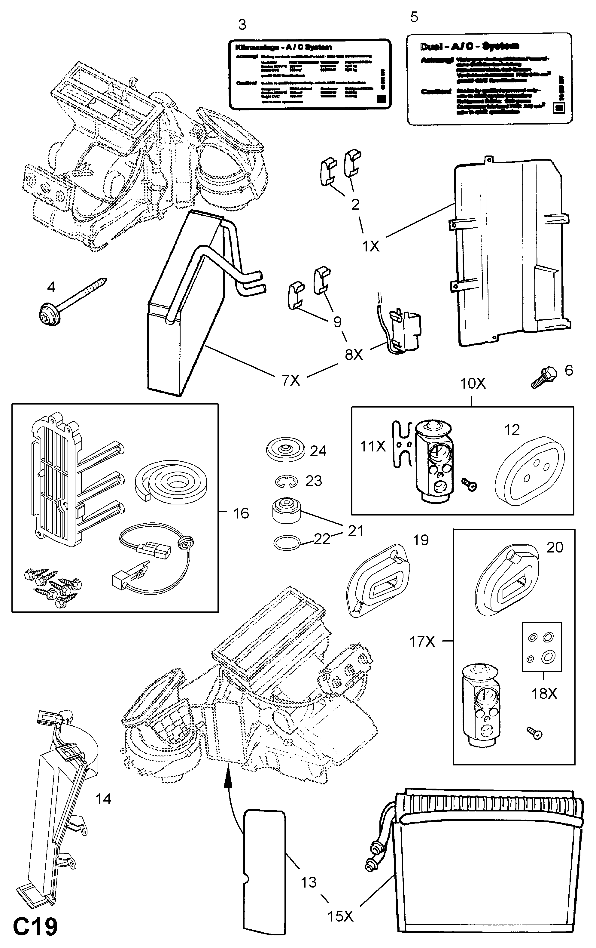 Opel 16 18 131 - Paisuntaventtiili, ilmastointilaite inparts.fi