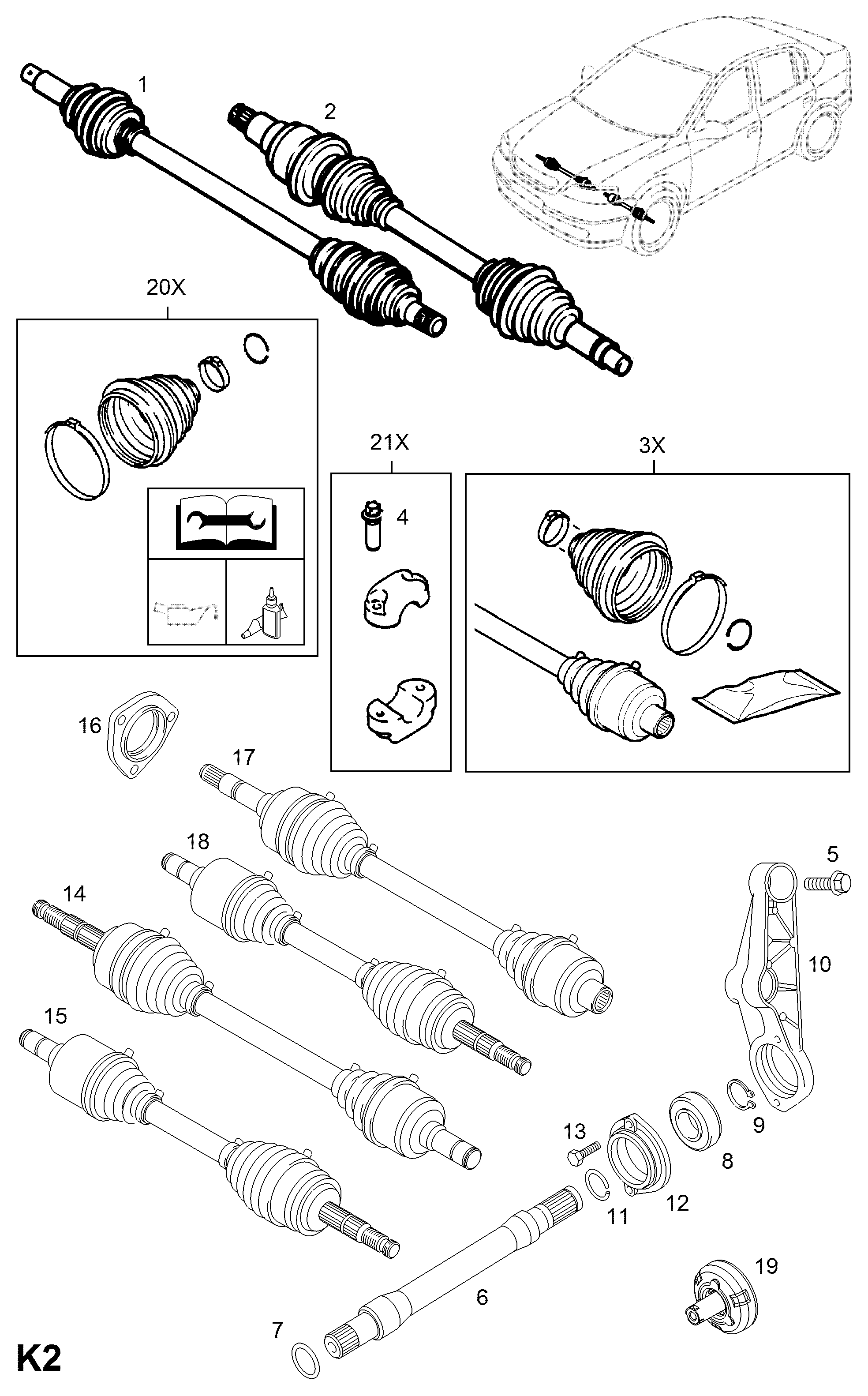 Opel 374775 - Vetoakseli inparts.fi