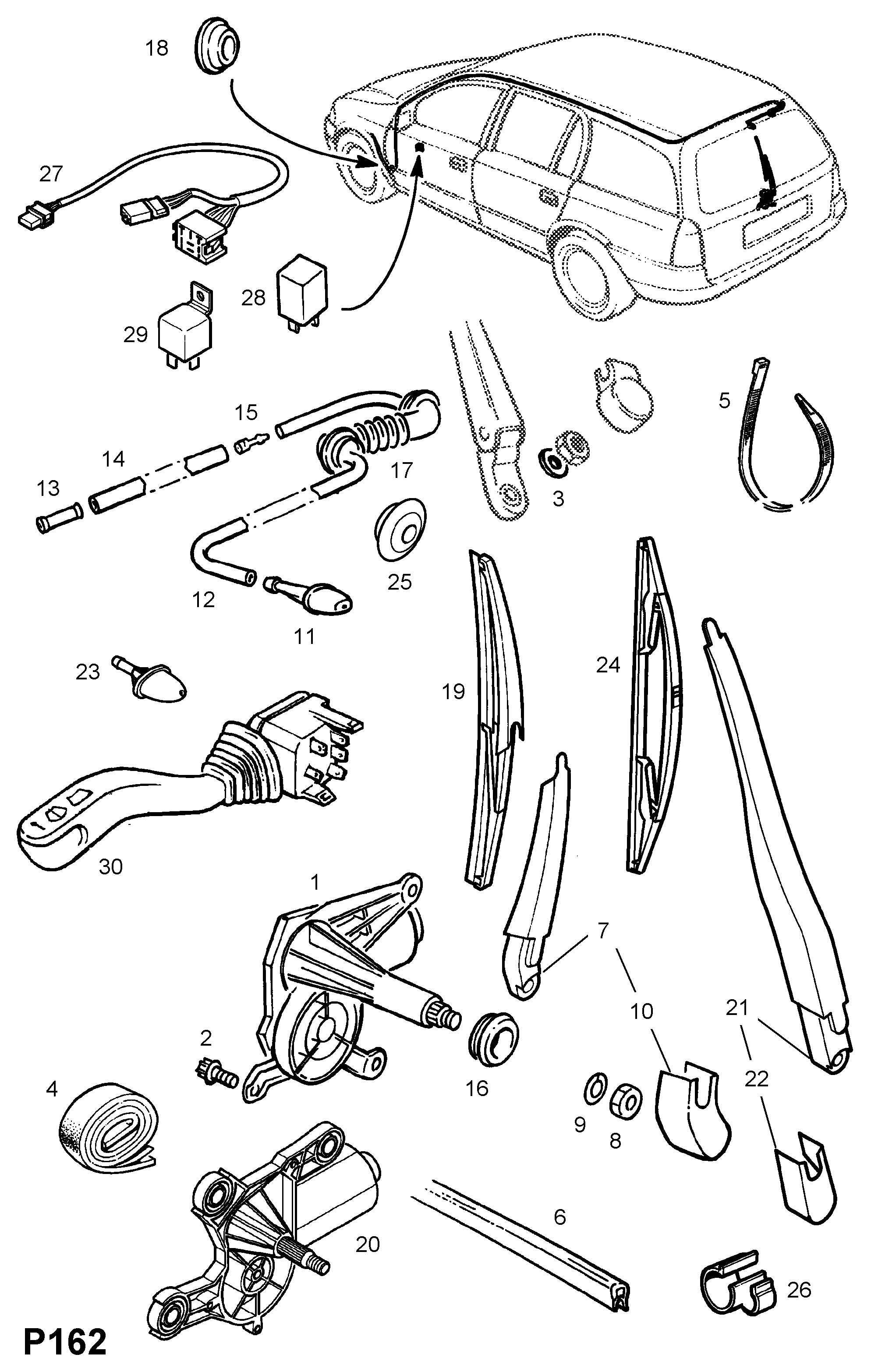 Opel 12 41 132 - Kytkin, ohjausakseli inparts.fi