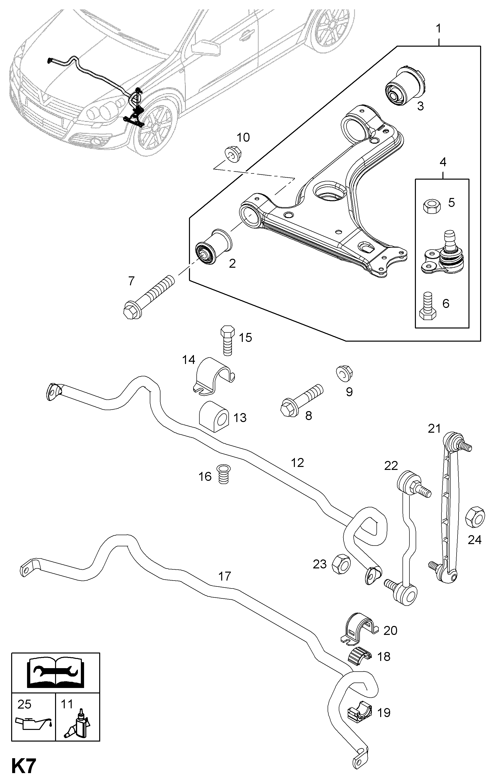 Opel 350117 - Laakerin holkki, vakaaja inparts.fi